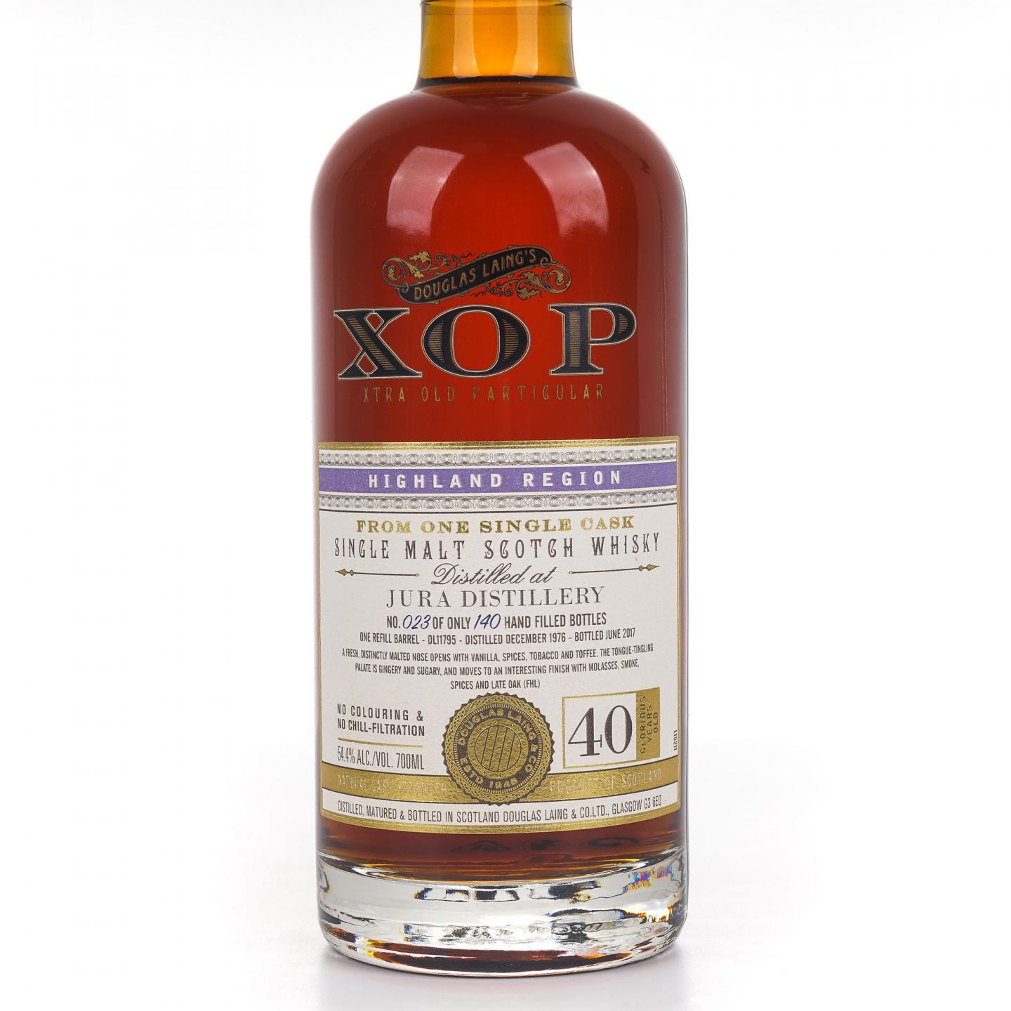 Jura 朱拉 40年 1976-2017 单桶桶强 XOP DL