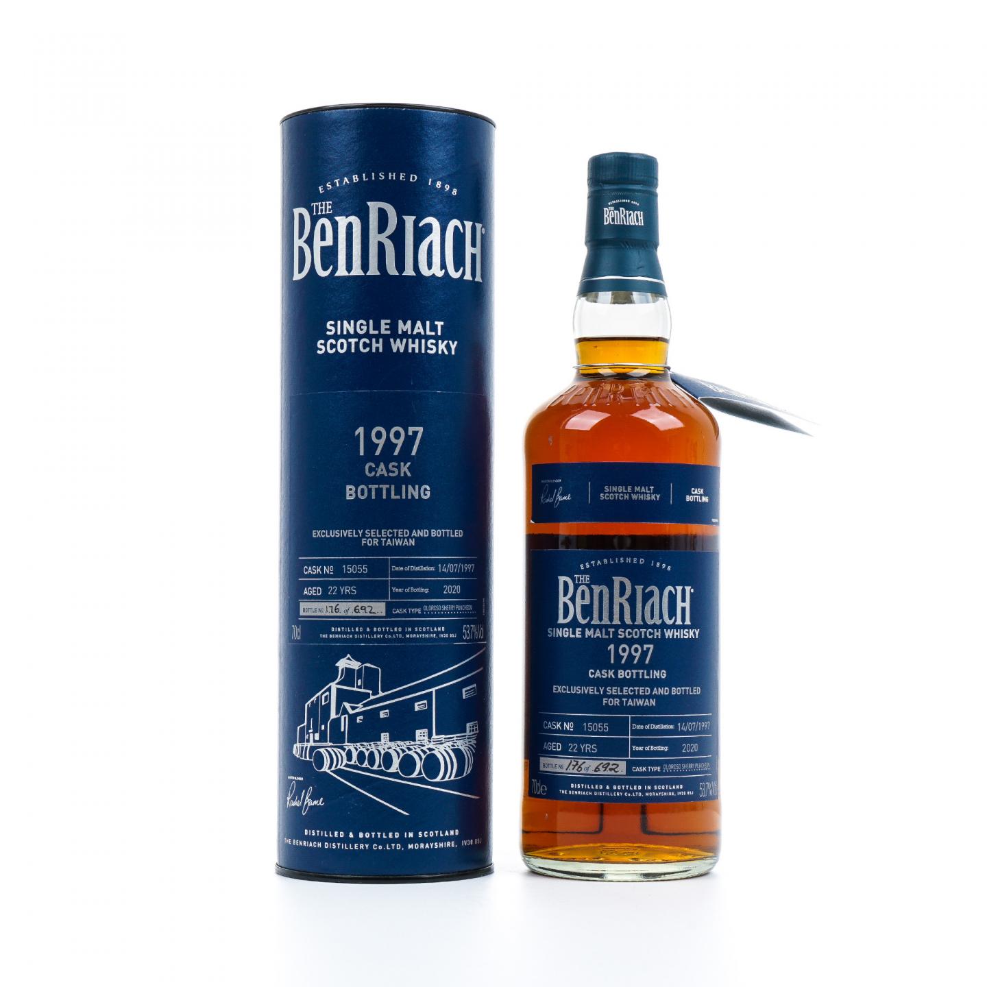 BenRiach 本利亚克 22年 1997-2020 雪莉桶#15055