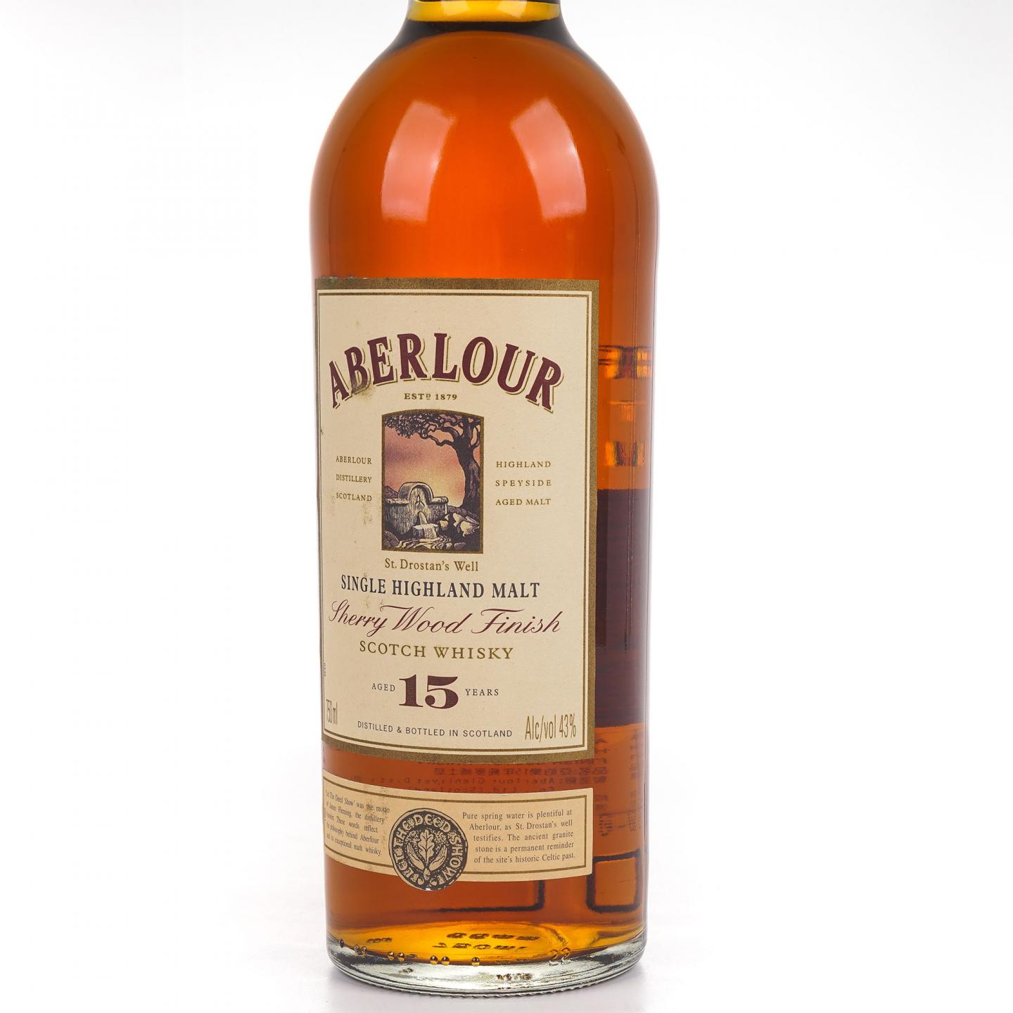 Aberlour 雅伯莱 15年 雪莉桶后熟 750ML