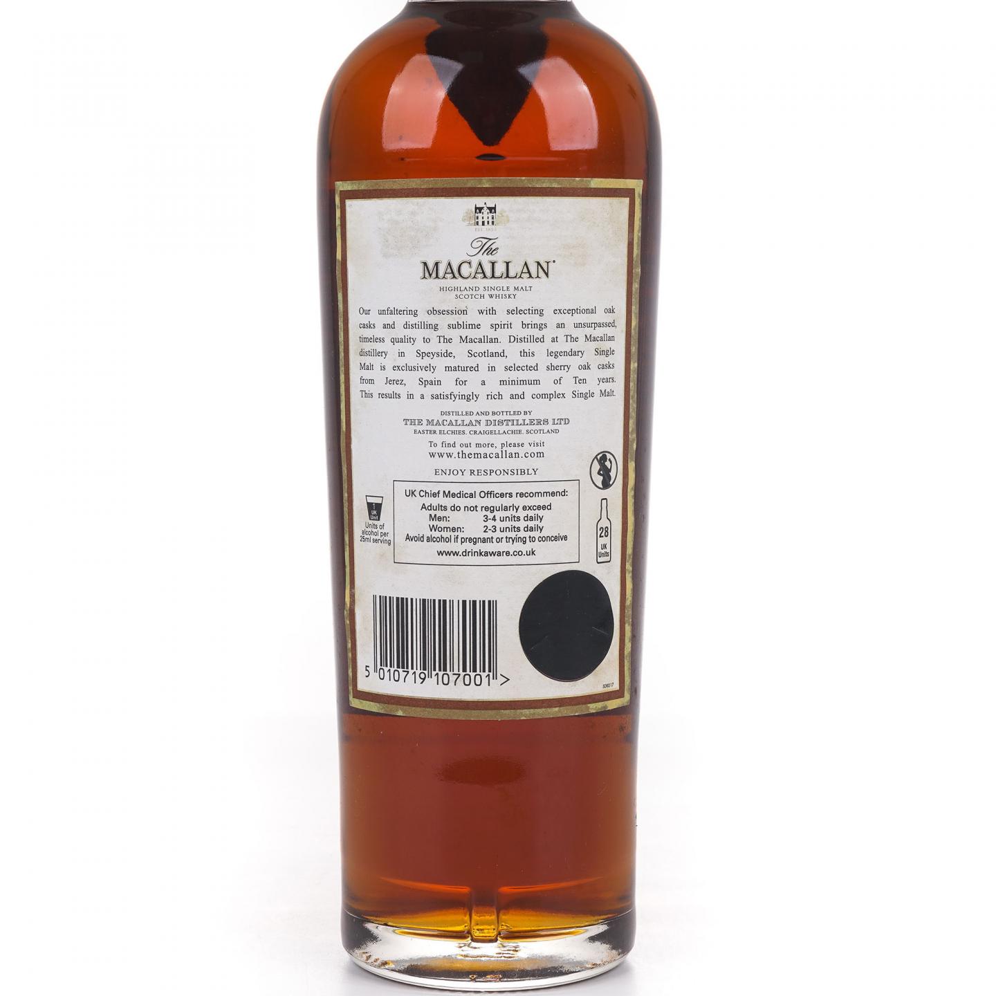 Macallan 麦卡伦 10年 雪莉桶 700ML