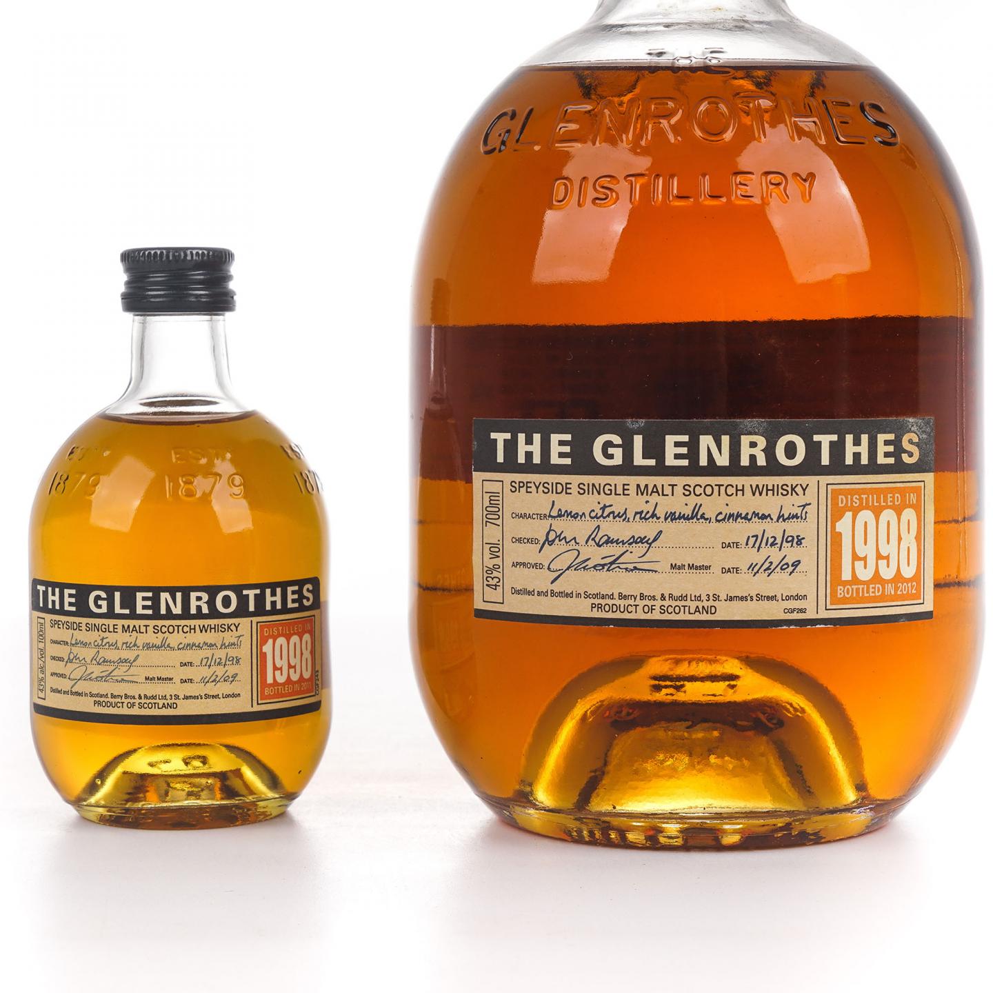 Glenrothes 格兰路思 1998-2012 700ml+附赠2011年版 100ml 非原盒