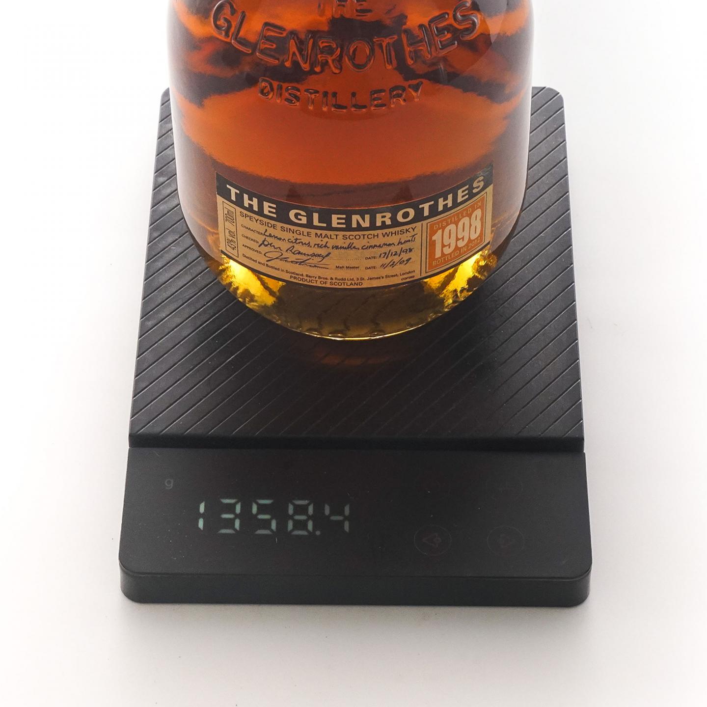 Glenrothes 格兰路思 1998-2012 700ml+附赠2011年版 100ml 非原盒