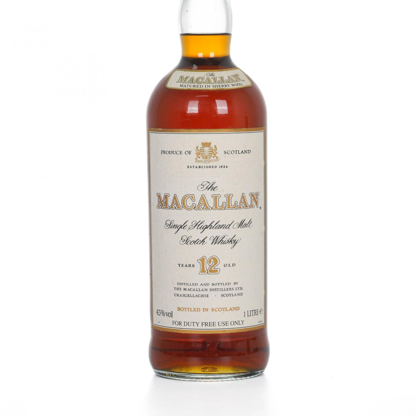Macallan 麦卡伦 12年 雪莉桶 1000ml