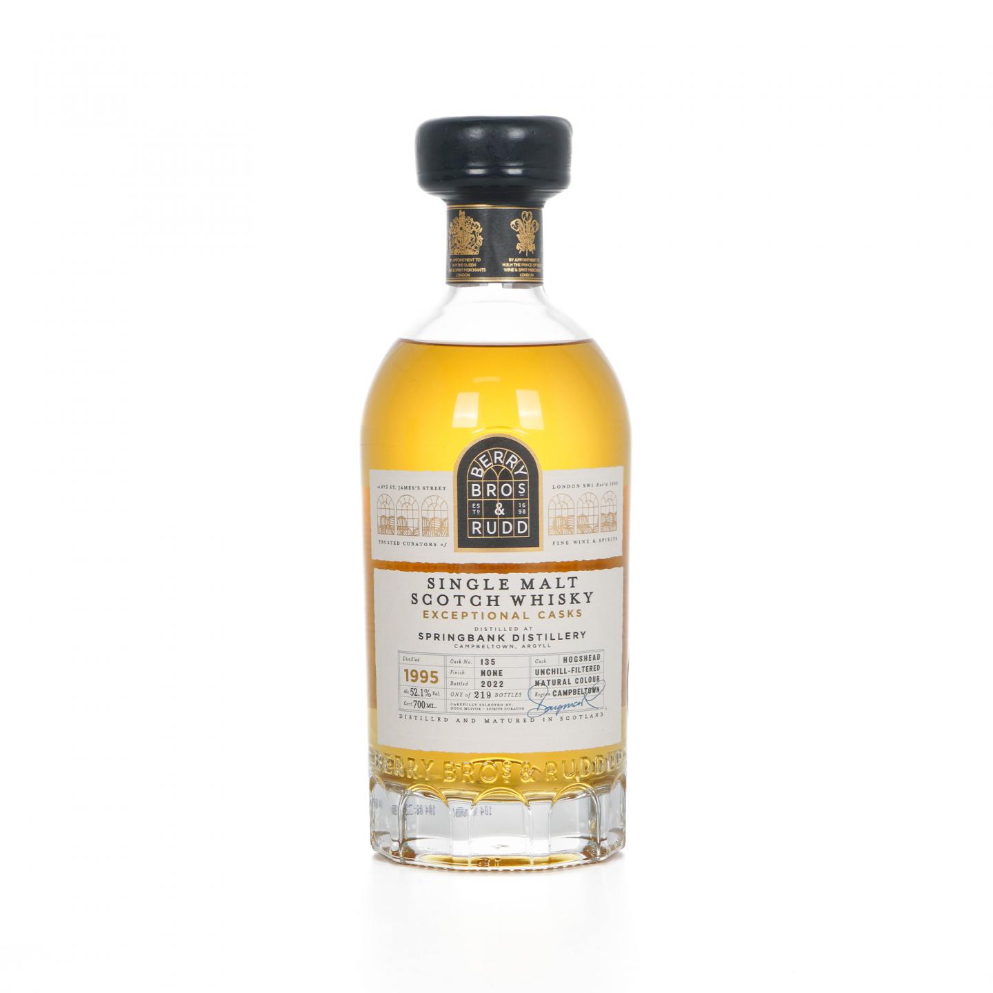 Springbank 云顶 1995-2022 BBR 超凡单桶#135