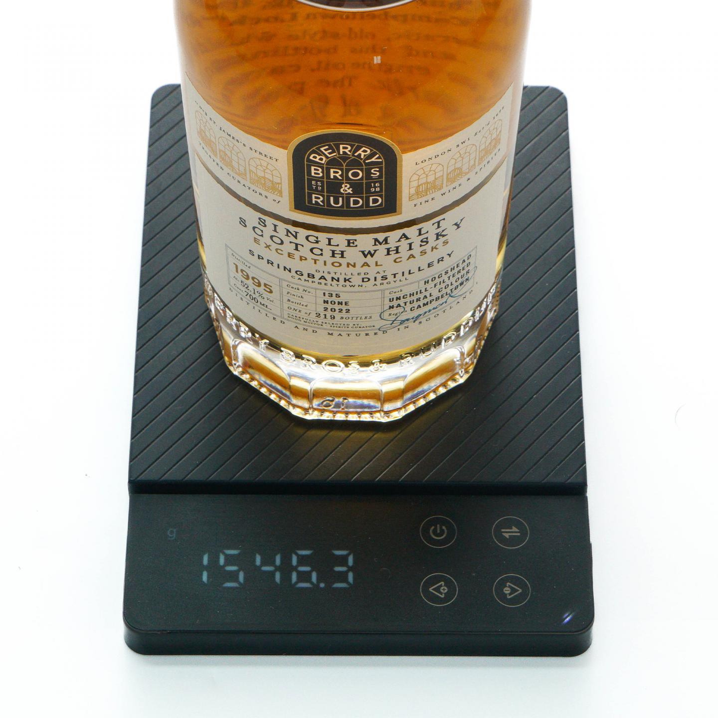 Springbank 云顶 1995-2022 BBR 超凡单桶#135