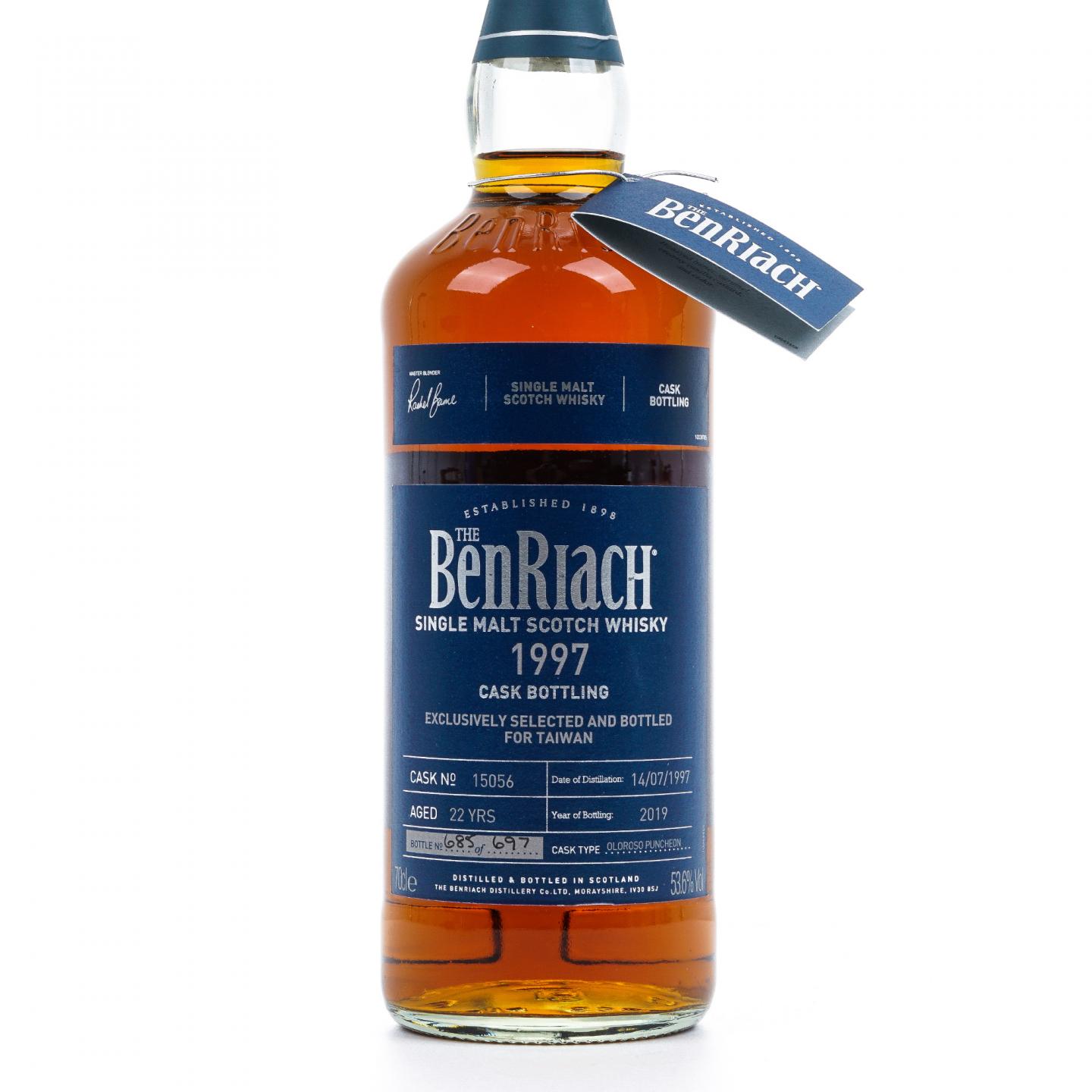 BenRiach 本利亚克 22年 1997-2019 雪莉单桶#15056