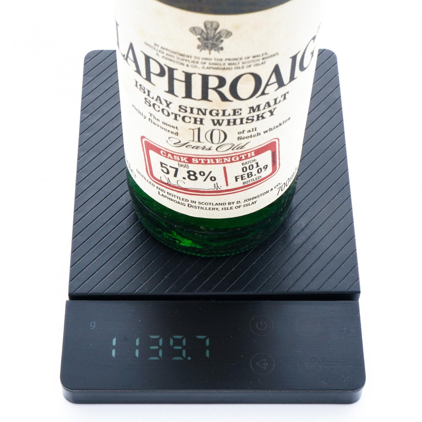 Laphroaig 拉弗格 10年 桶强 Batch 001 57.8%