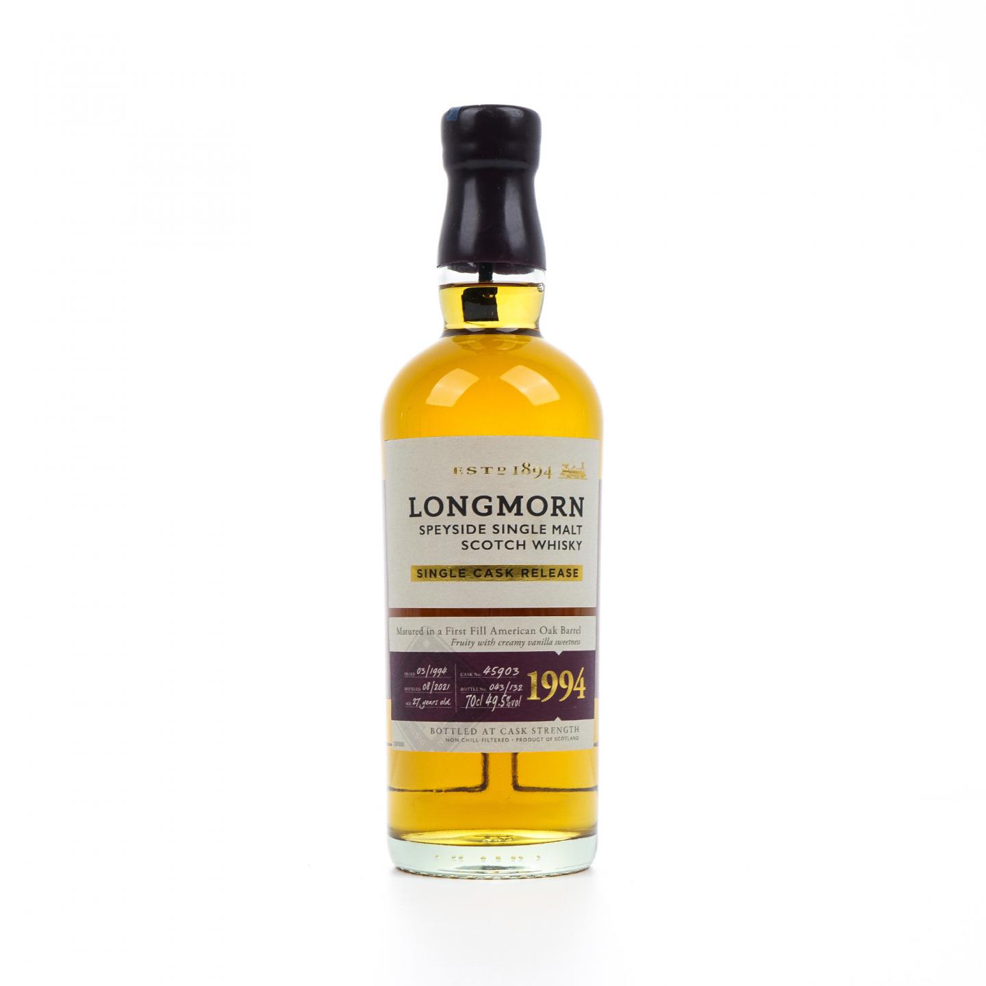 Longmorn 朗摩 27年 1994-2021 单桶#45903 行货