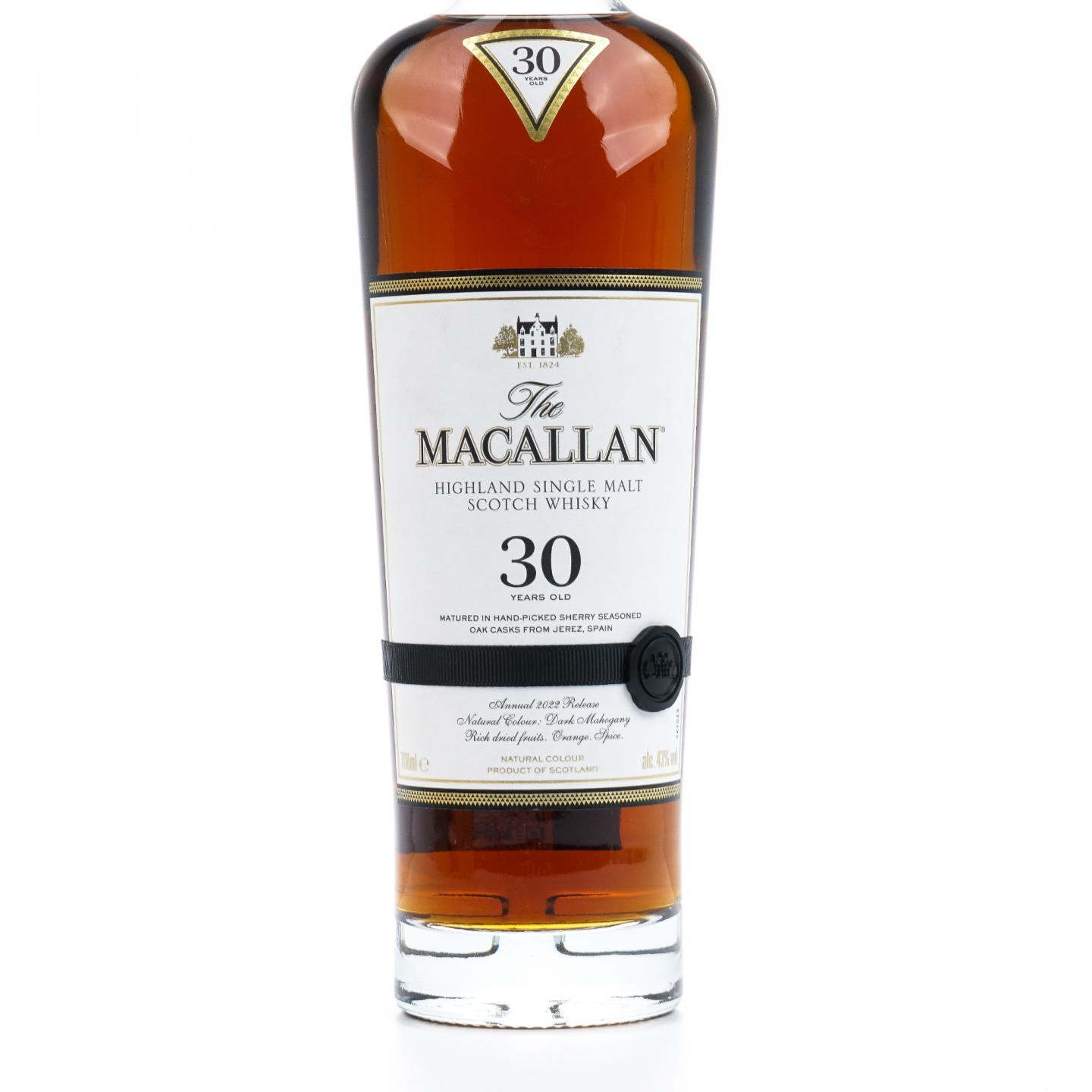 【附X光图】Macallan 麦卡伦 30年 2022 黑腰带 行货