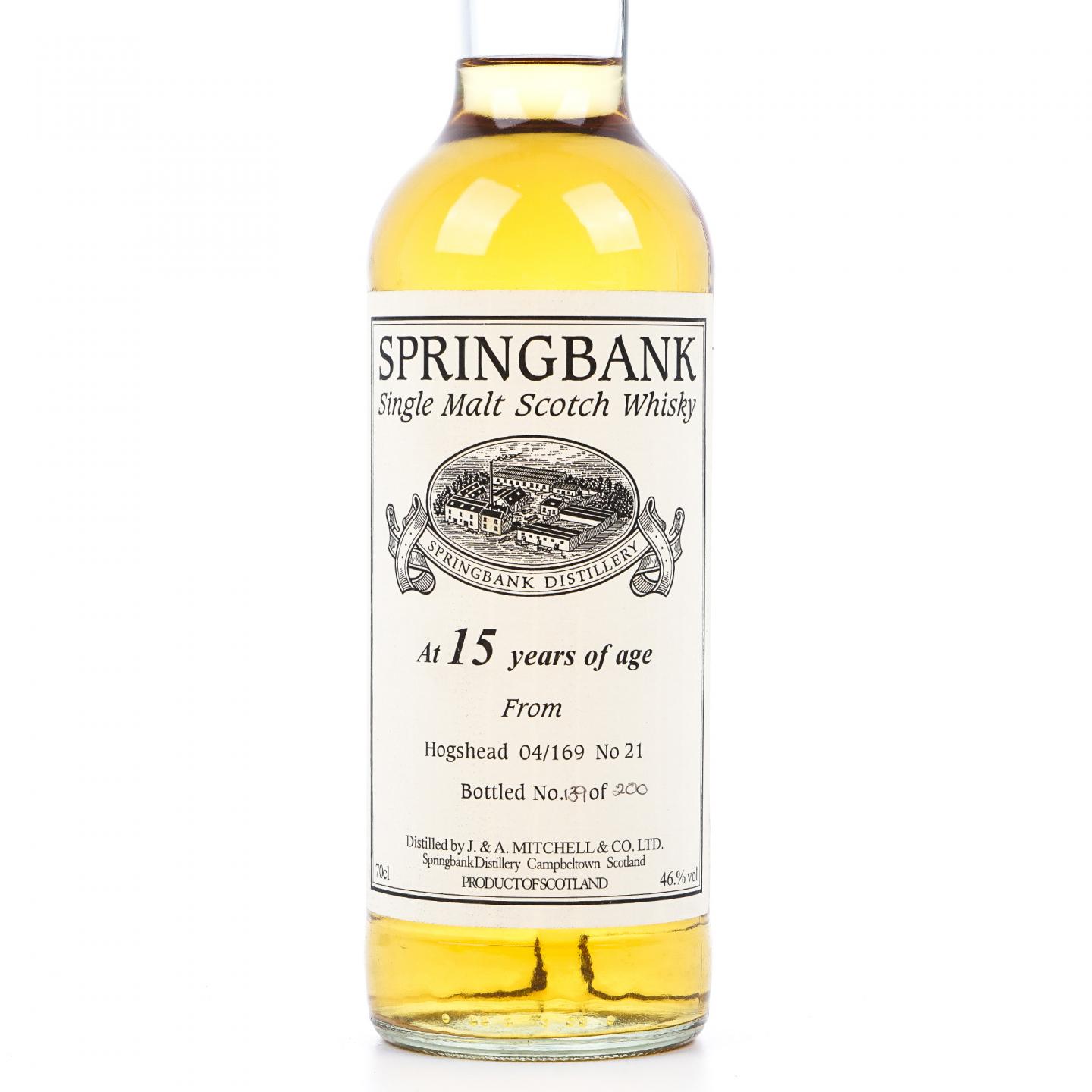 Springbank 云顶 15年 私人桶#04/169