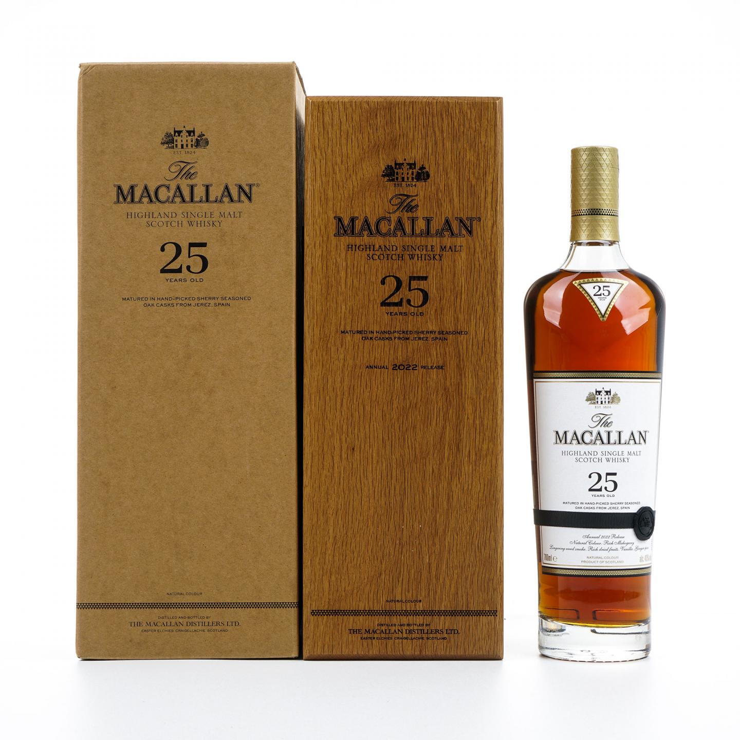 【附X光图】Macallan 麦卡伦 25年 2022 黑腰带