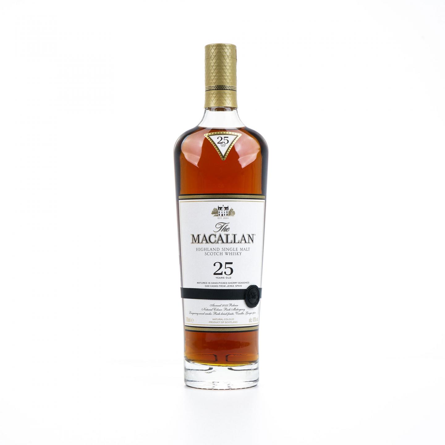【附X光图】Macallan 麦卡伦 25年 2022 黑腰带