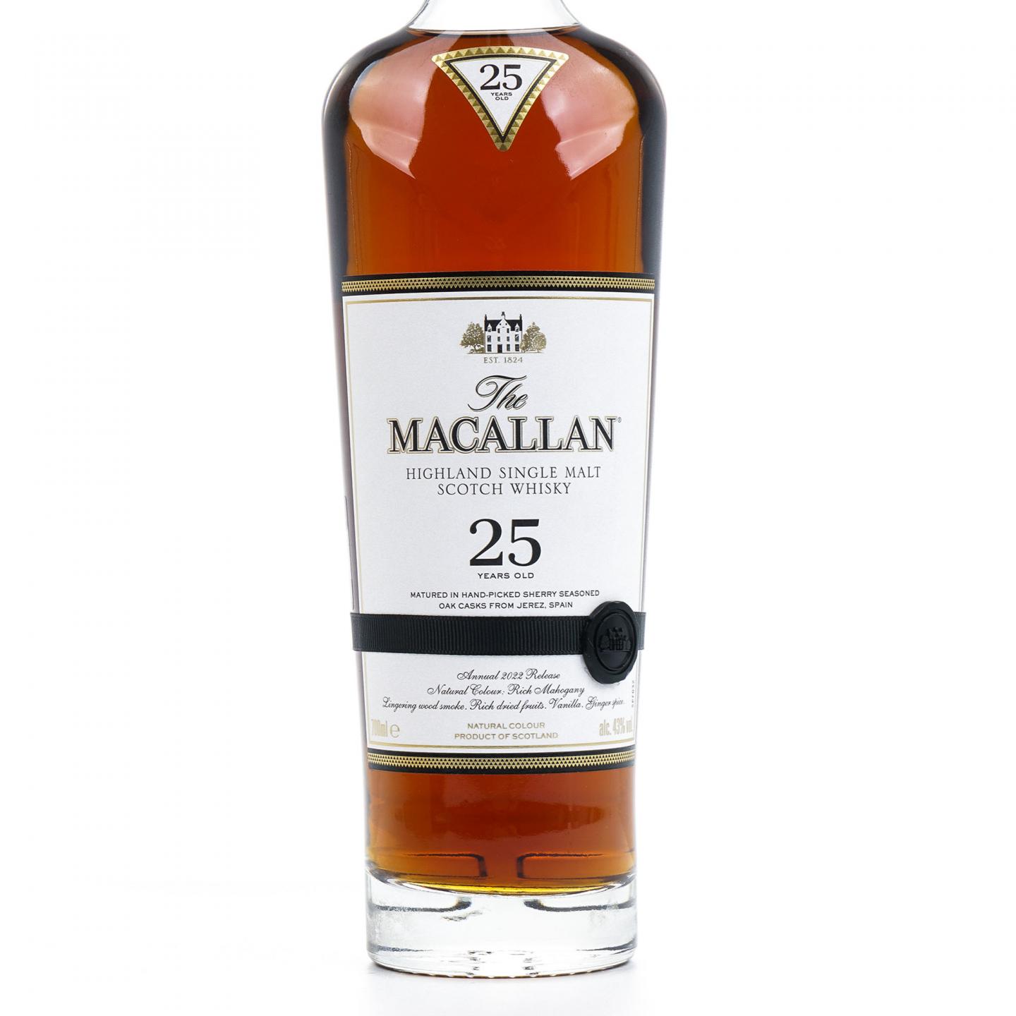 【附X光图】Macallan 麦卡伦 25年 2022 黑腰带