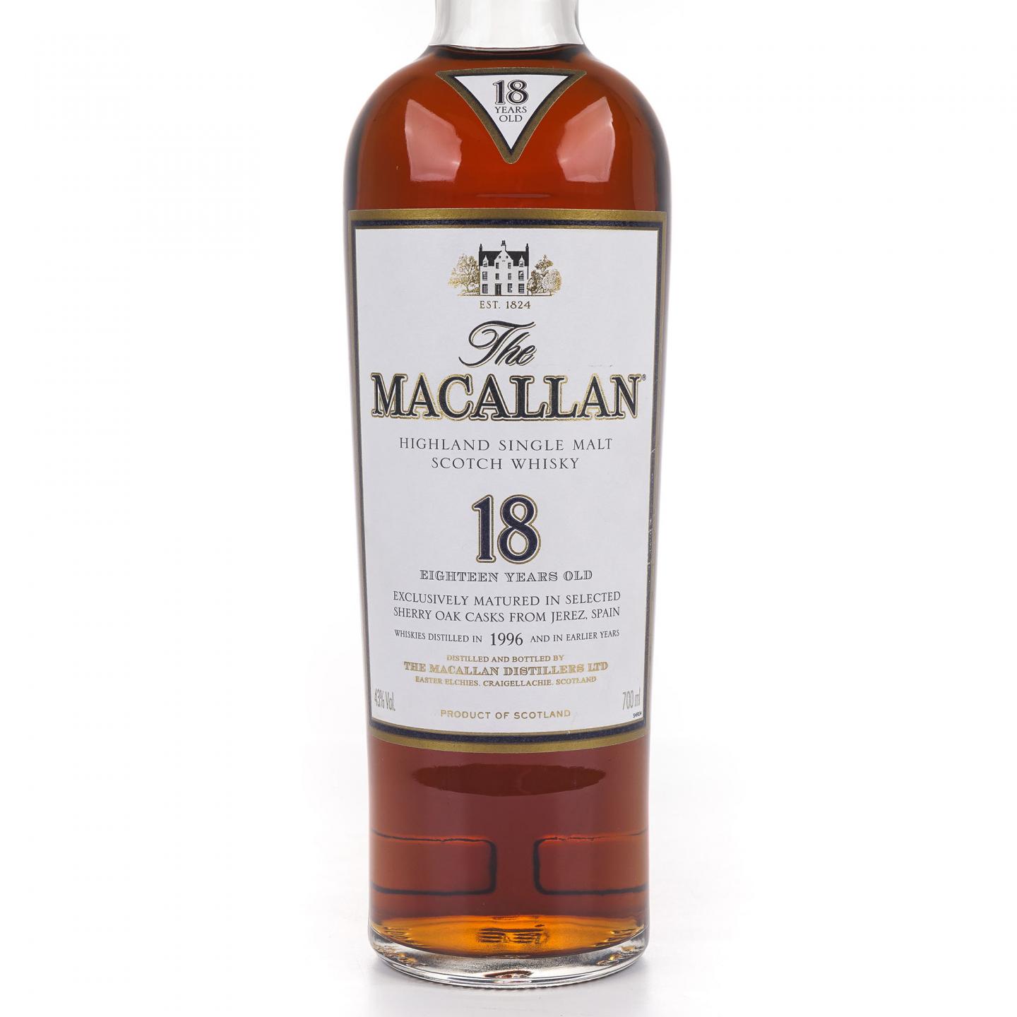 Macallan 麦卡伦 18年 1996 雪莉桶 700ml