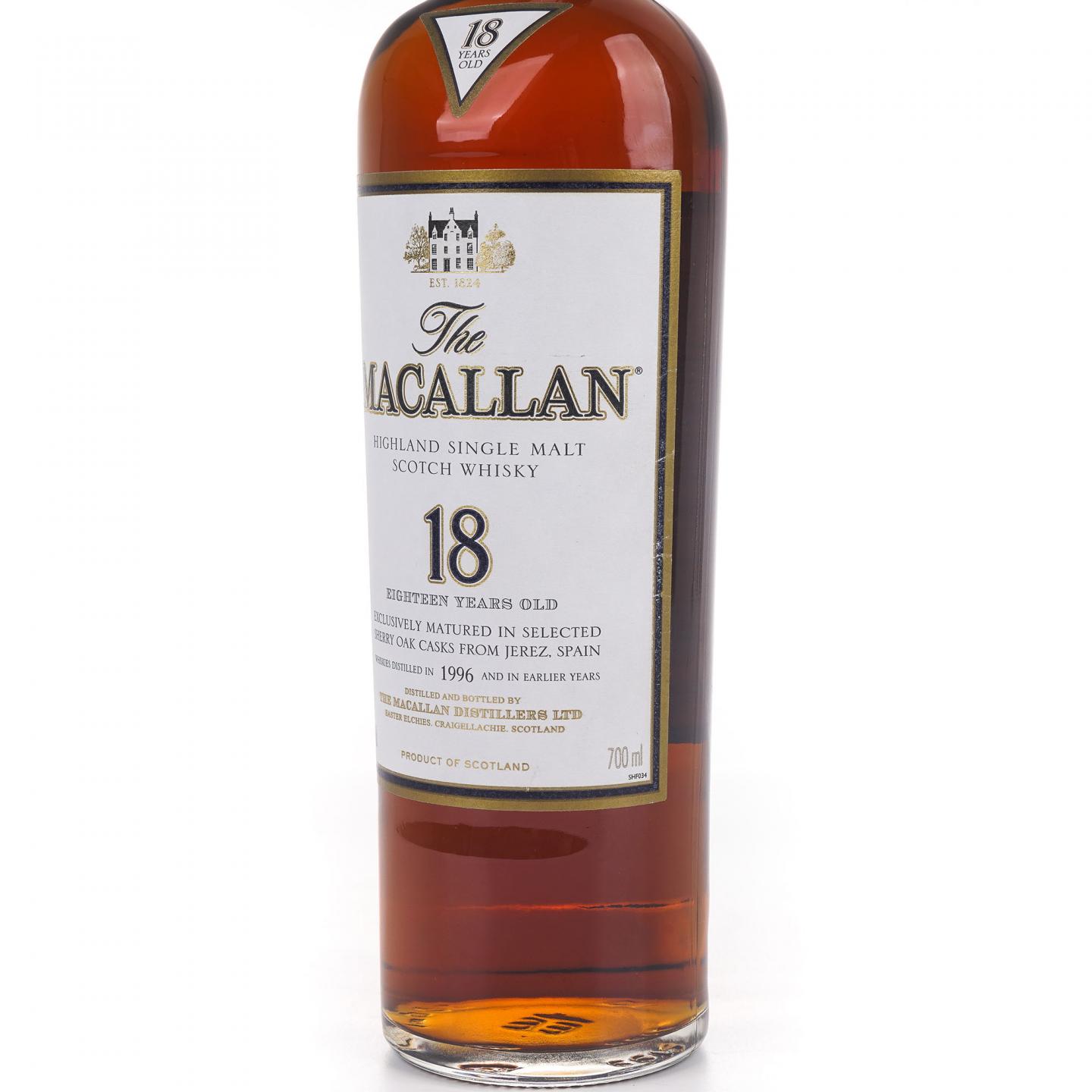 Macallan 麦卡伦 18年 1996 雪莉桶 700ml