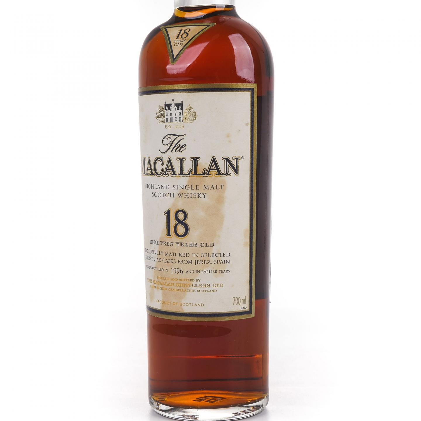 Macallan 麦卡伦 18年 1996 雪莉桶
