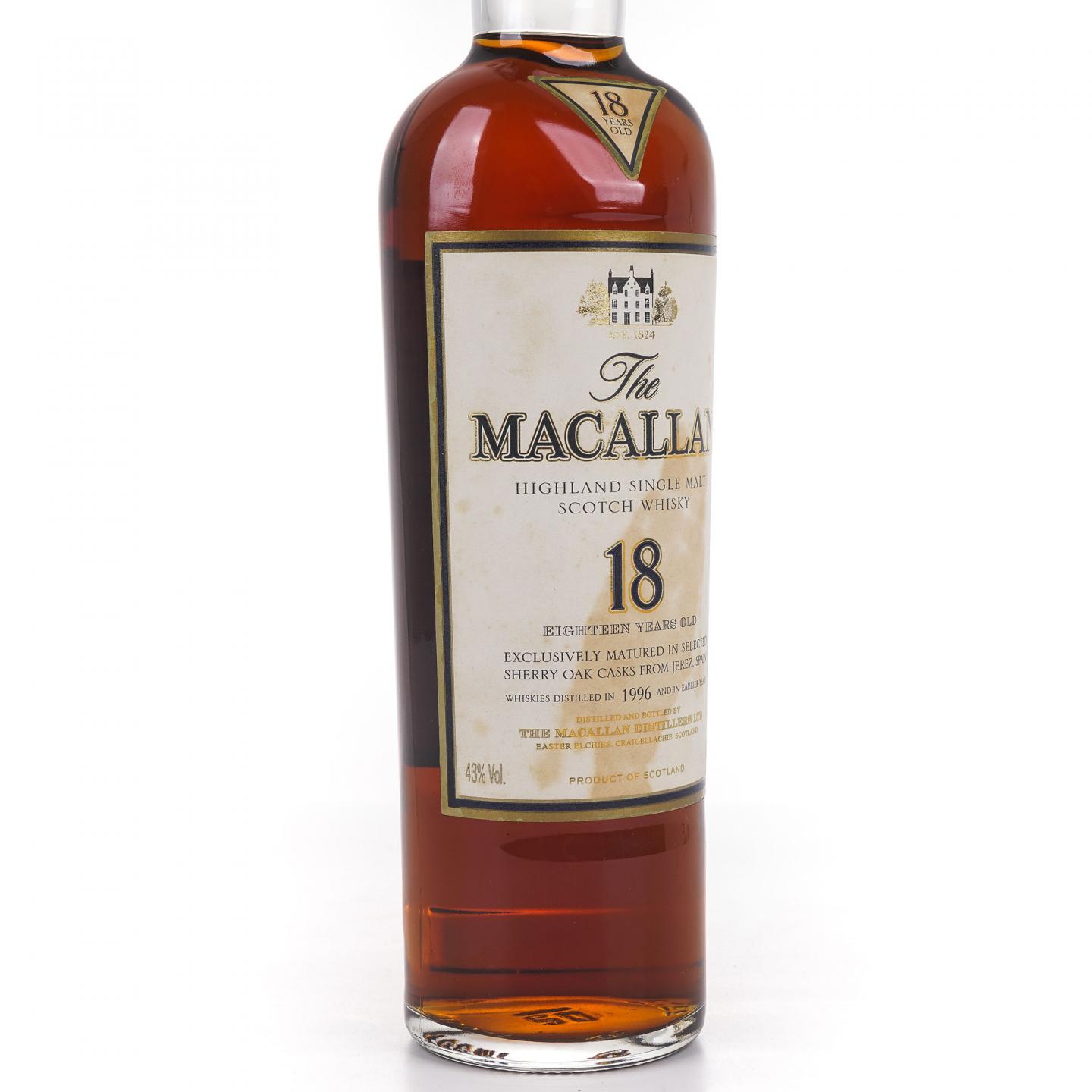Macallan 麦卡伦 18年 1996 雪莉桶