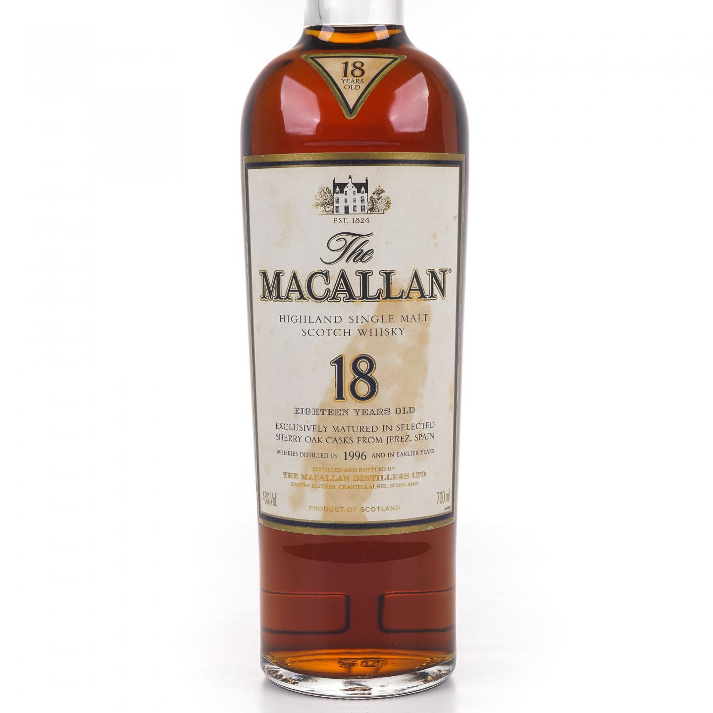 Macallan 麦卡伦 18年 1996 雪莉桶
