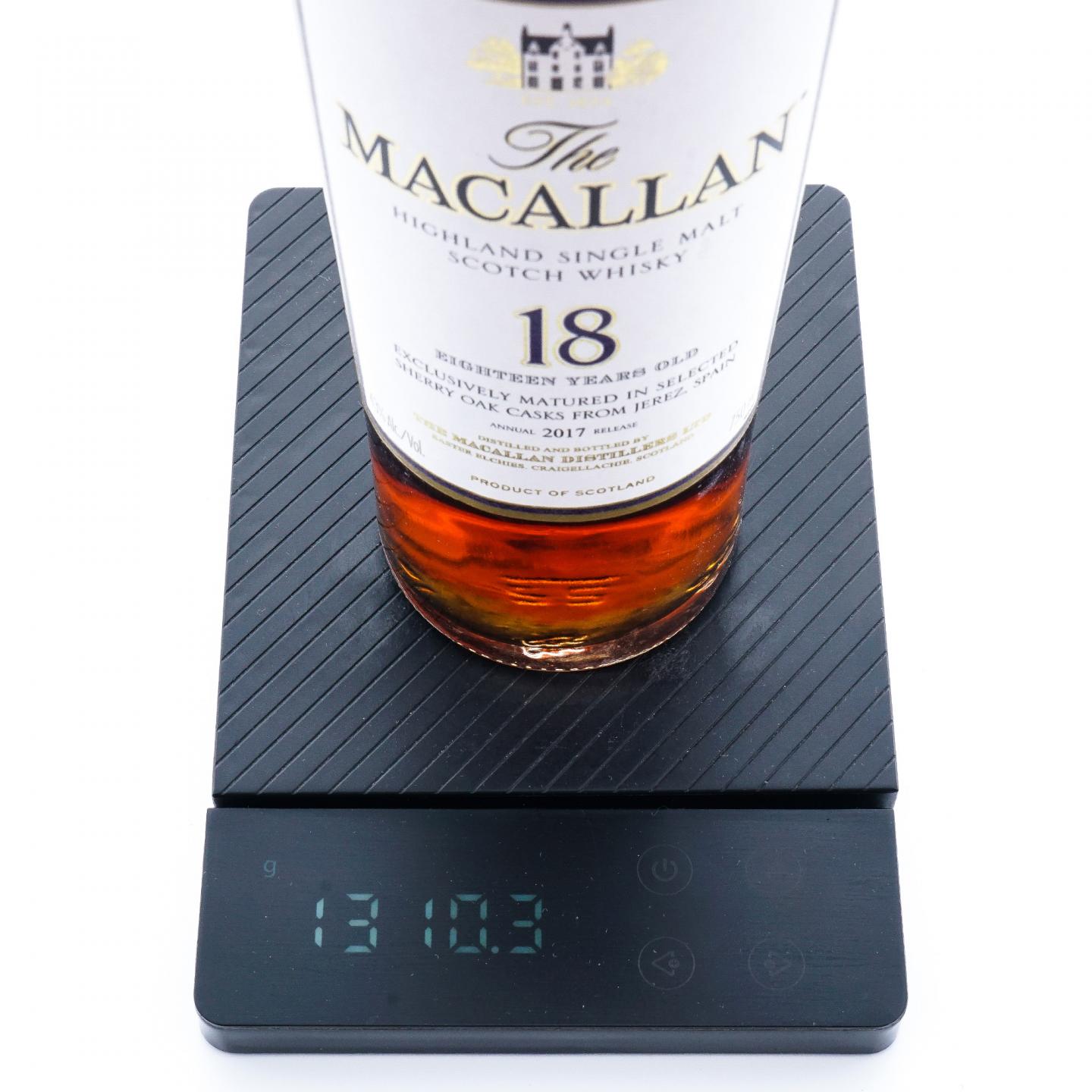 Macallan 麦卡伦 18年 2017 雪莉桶 750ml 非原盒