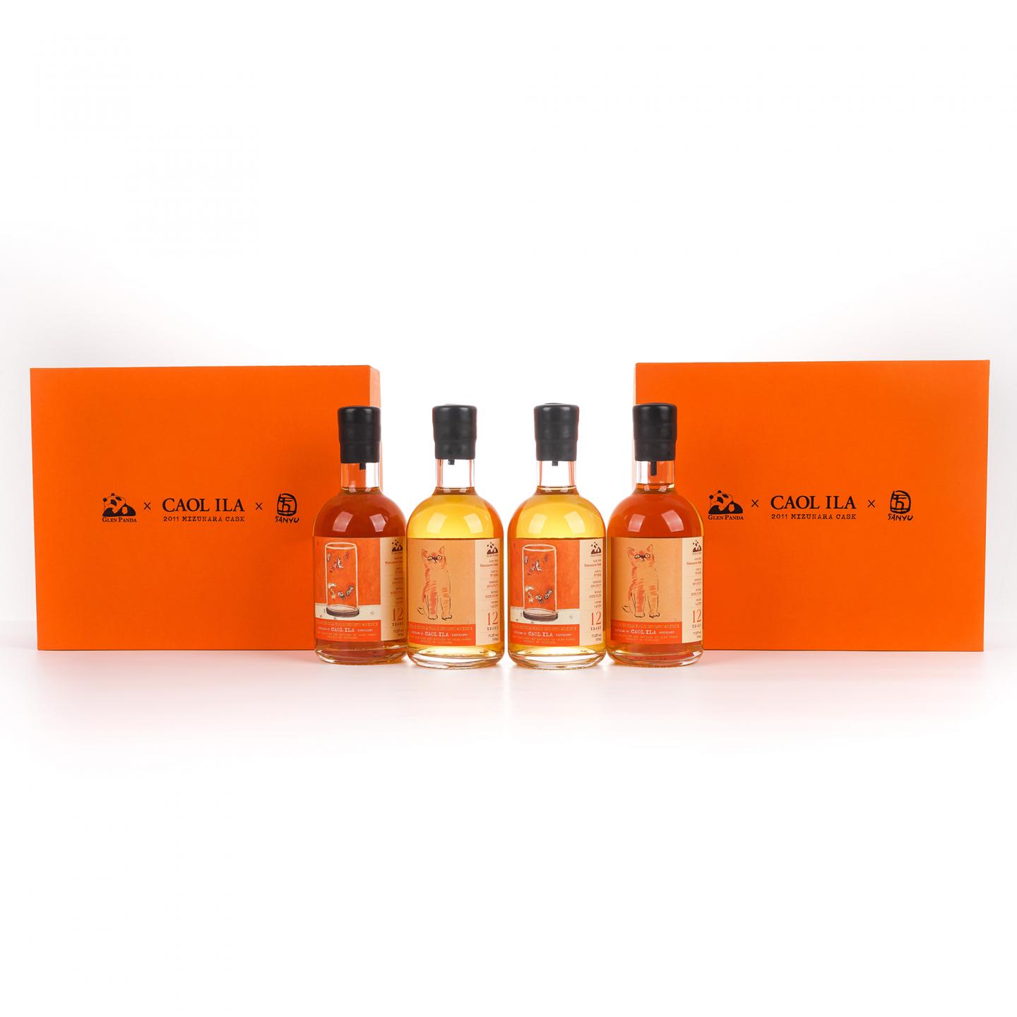 Caol Ila 卡尔里拉 12年 2011-2023 猫/八尾金鱼 水楢桶 4瓶组 500ml
