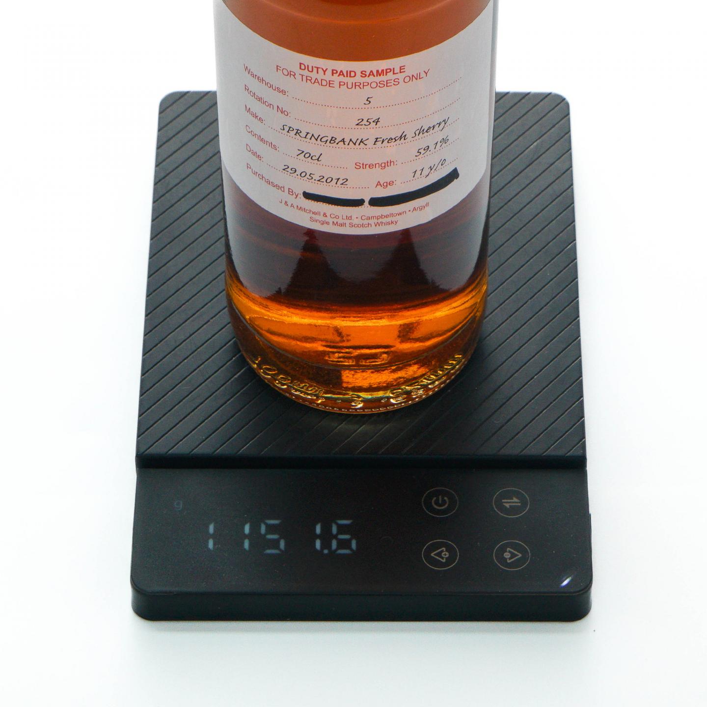 Springbank 云顶 11年 2012 完税瓶 雪莉桶