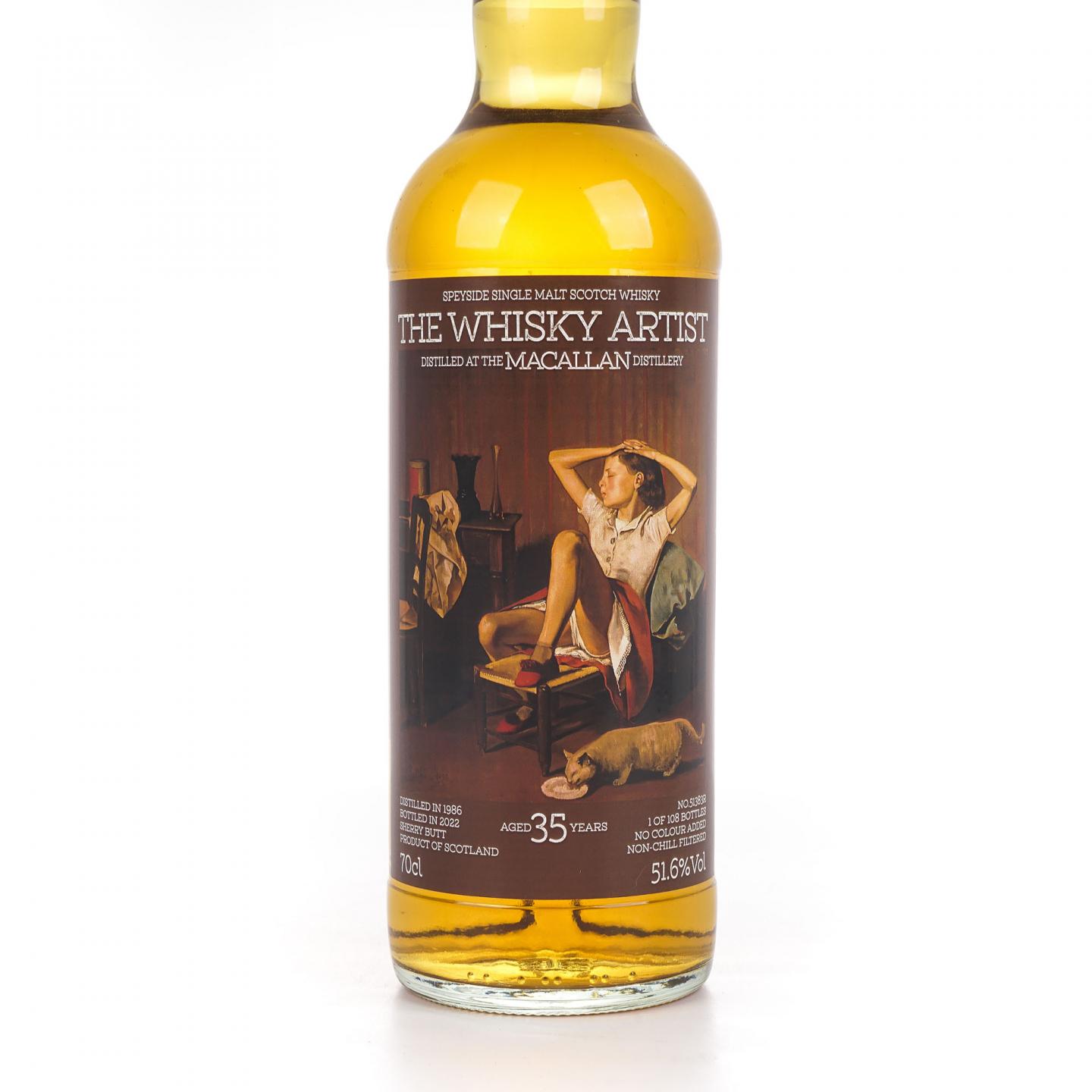 Macallan 麦卡伦 35年 1986-2022 雪莉桶#51383R 51.6%Vol.