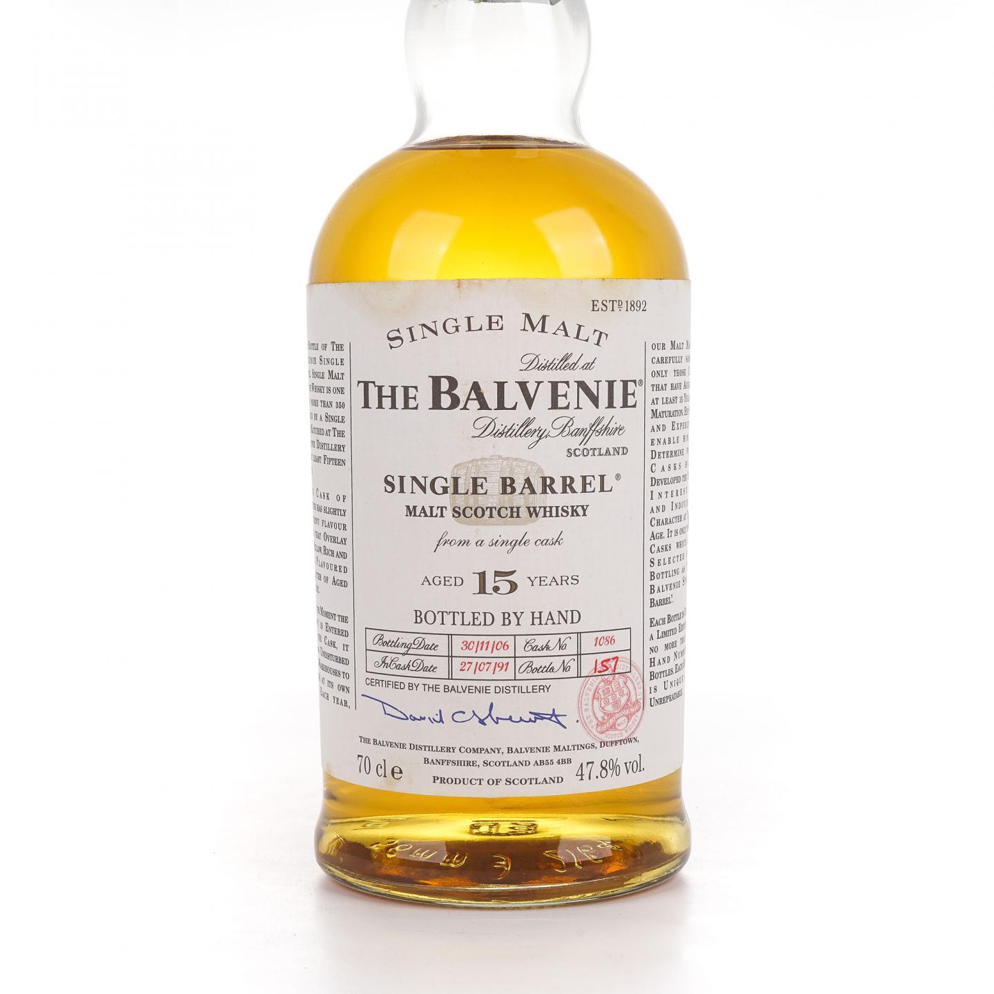 Balvenie 百富 15年 1991-2006 单桶#1086