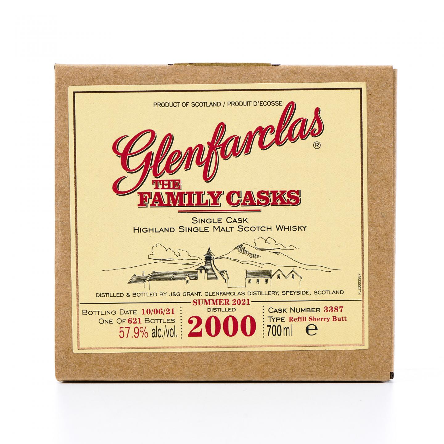 Glenfarclas 格兰花格 2000-2021 家族桶 雪莉单桶#3387