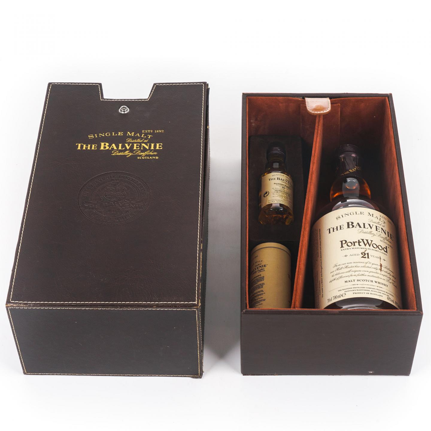 Balvenie 百富 21年 波特桶 700ml +10年 Founder's Reserve 50ml 2瓶组