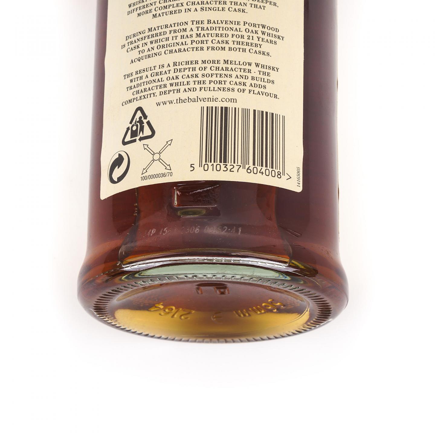 Balvenie 百富 21年 波特桶 700ml +10年 Founder's Reserve 50ml 2瓶组