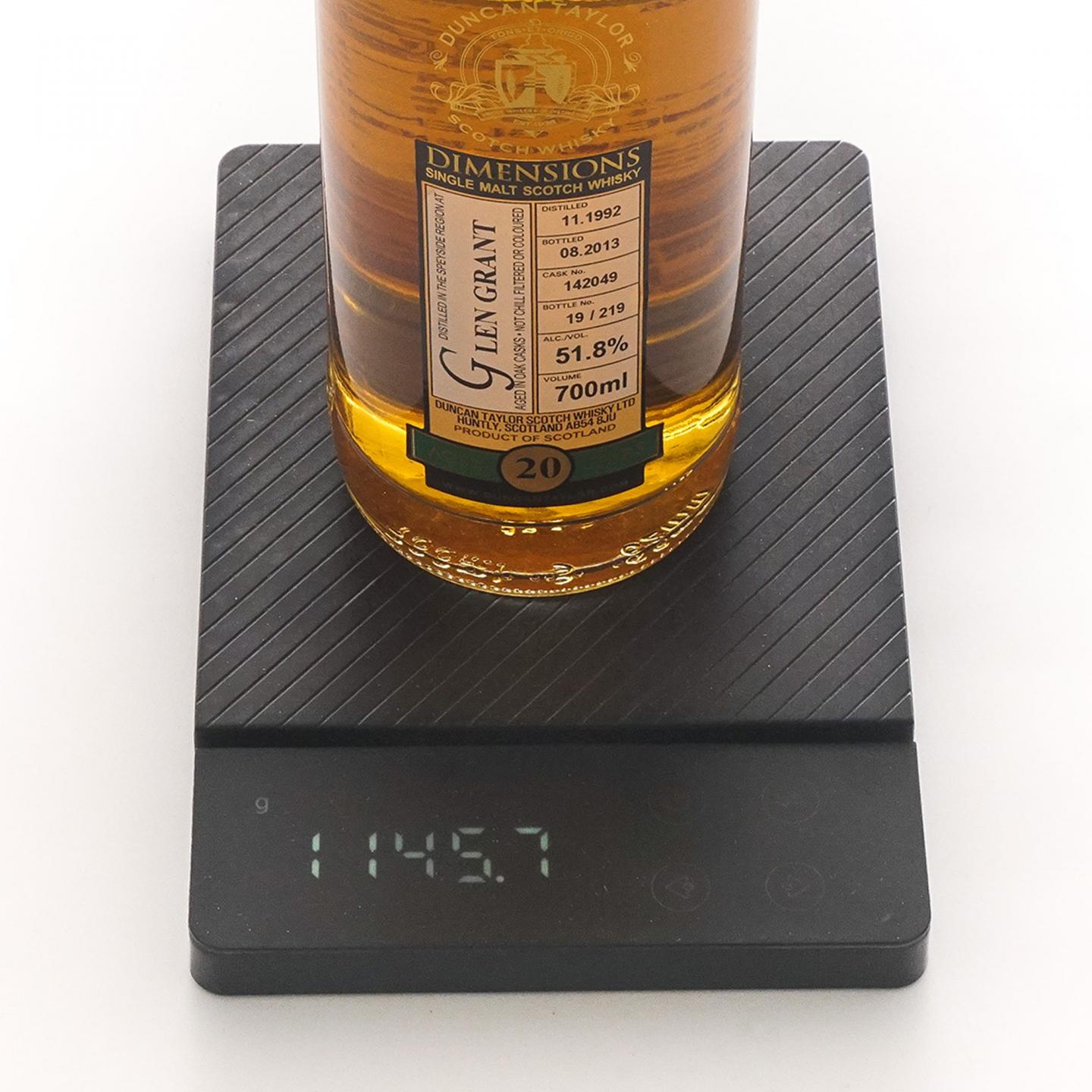 Glen Grant 格兰冠 20年 1992-2013 桶号#142049 DT
