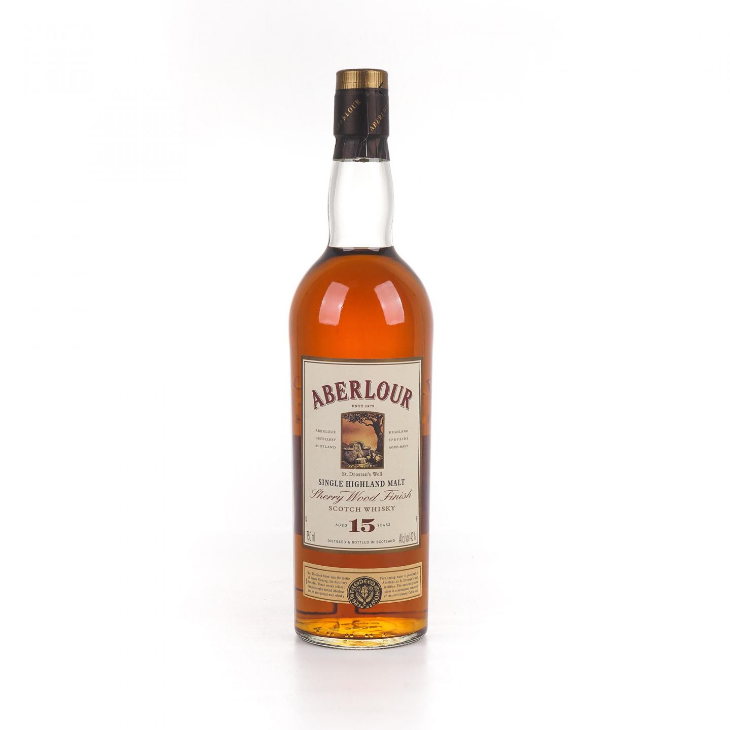 Aberlour 雅伯莱 15年 雪莉桶后熟 750ML