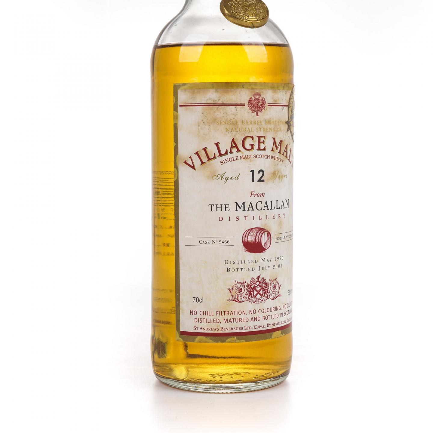 Village Malt 12年 1990-2002 单桶#9466