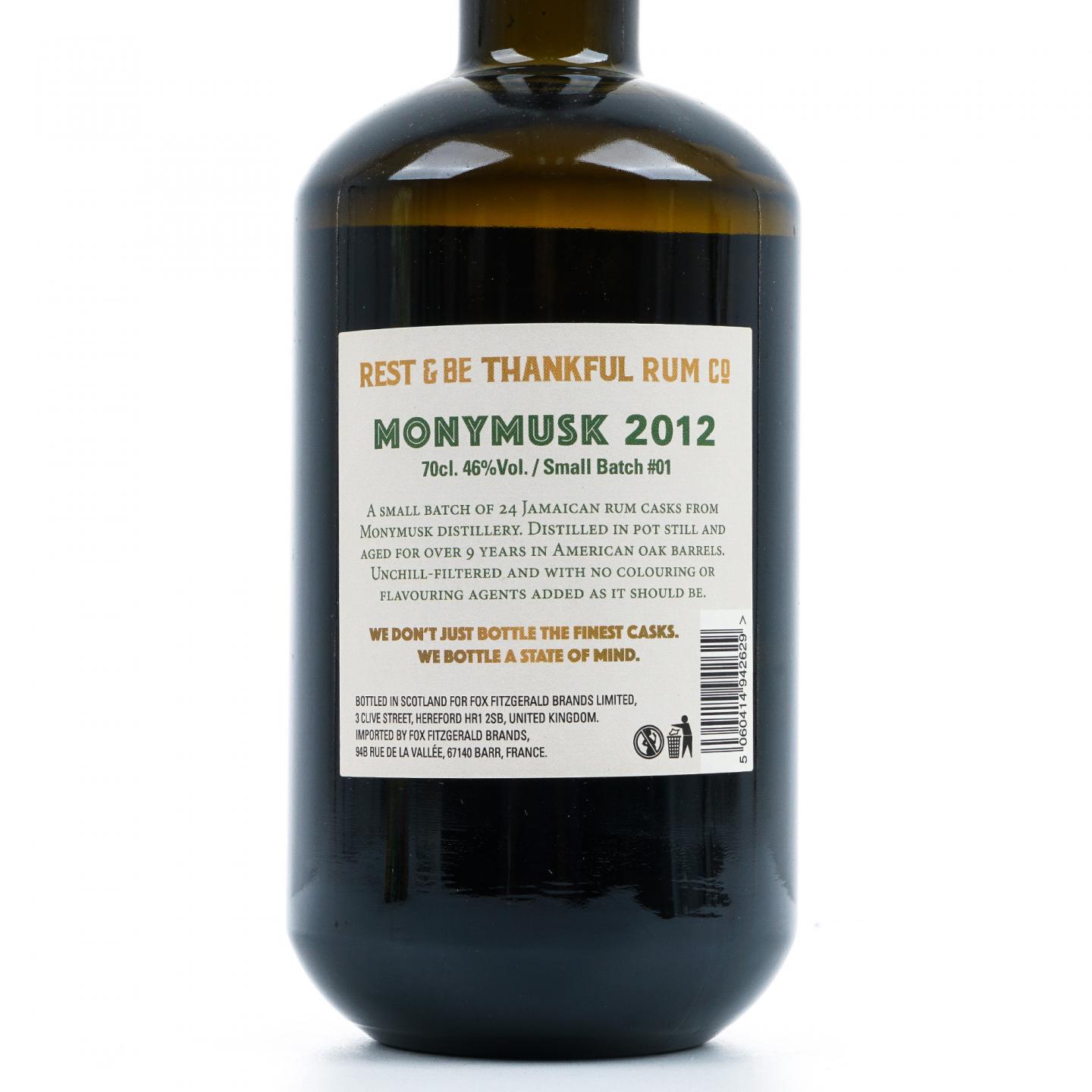 Monymusk 牙买加 9年 2012-2022 朗姆