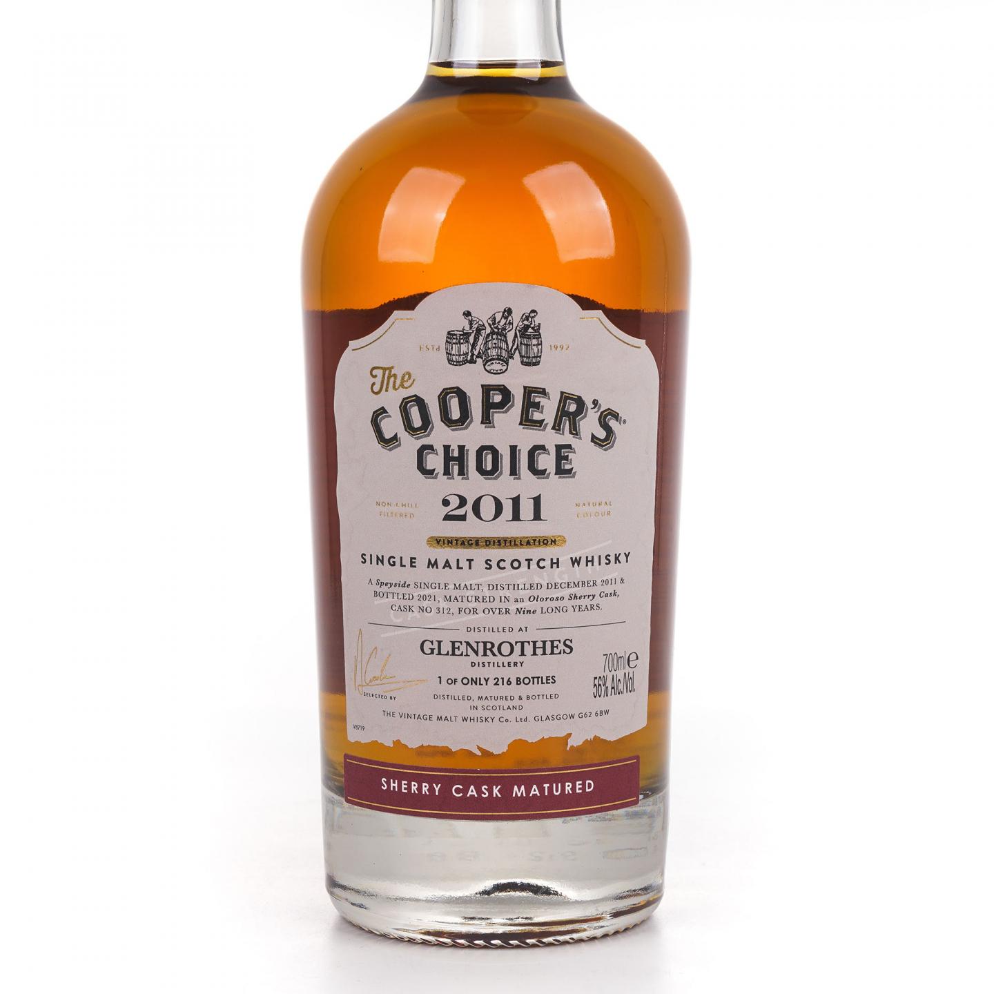 Glenrothes 格兰路思 2011-2021 雪莉桶 The Cooper's Choice