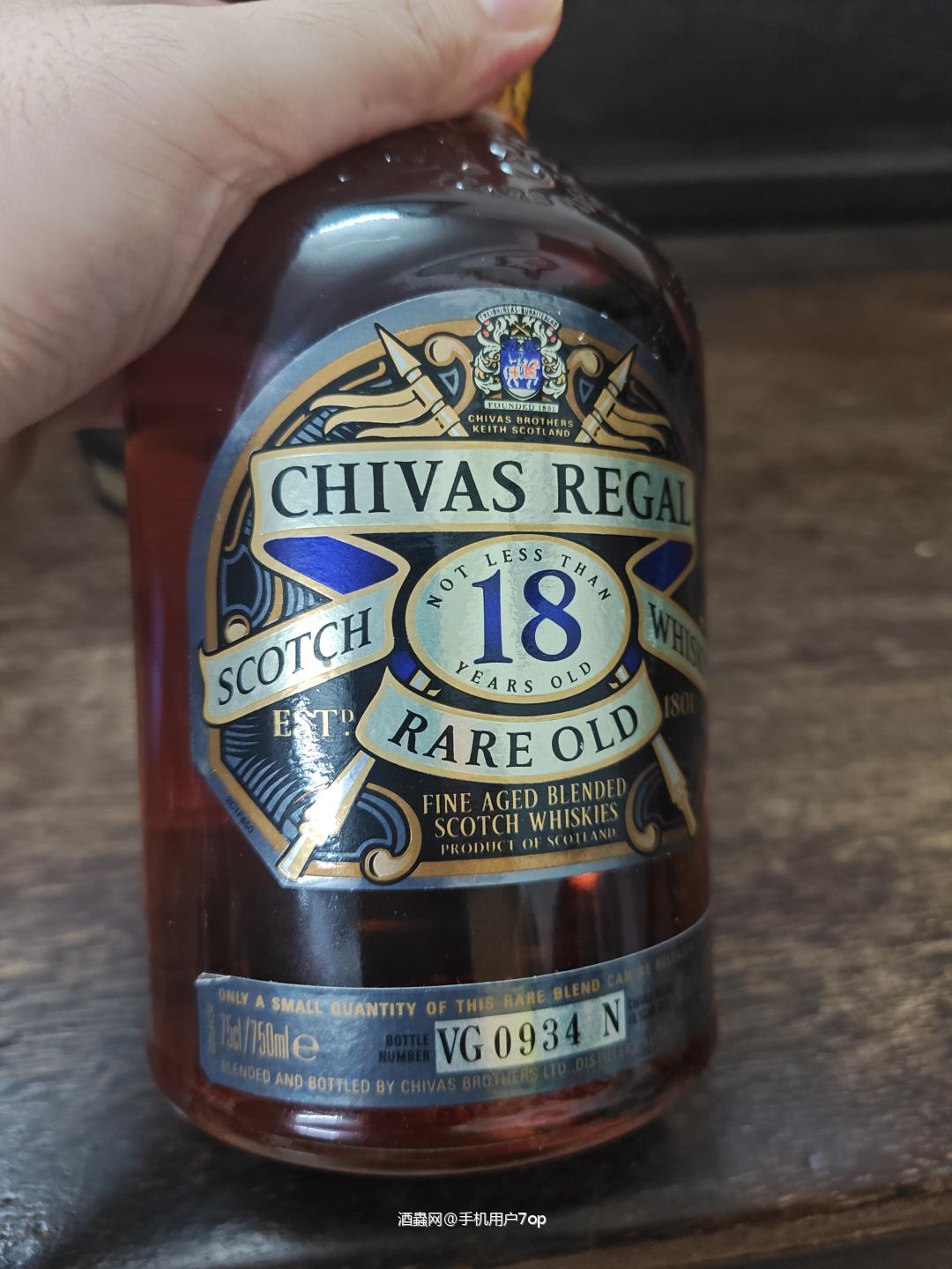 90-00年代芝华士18年，有盒