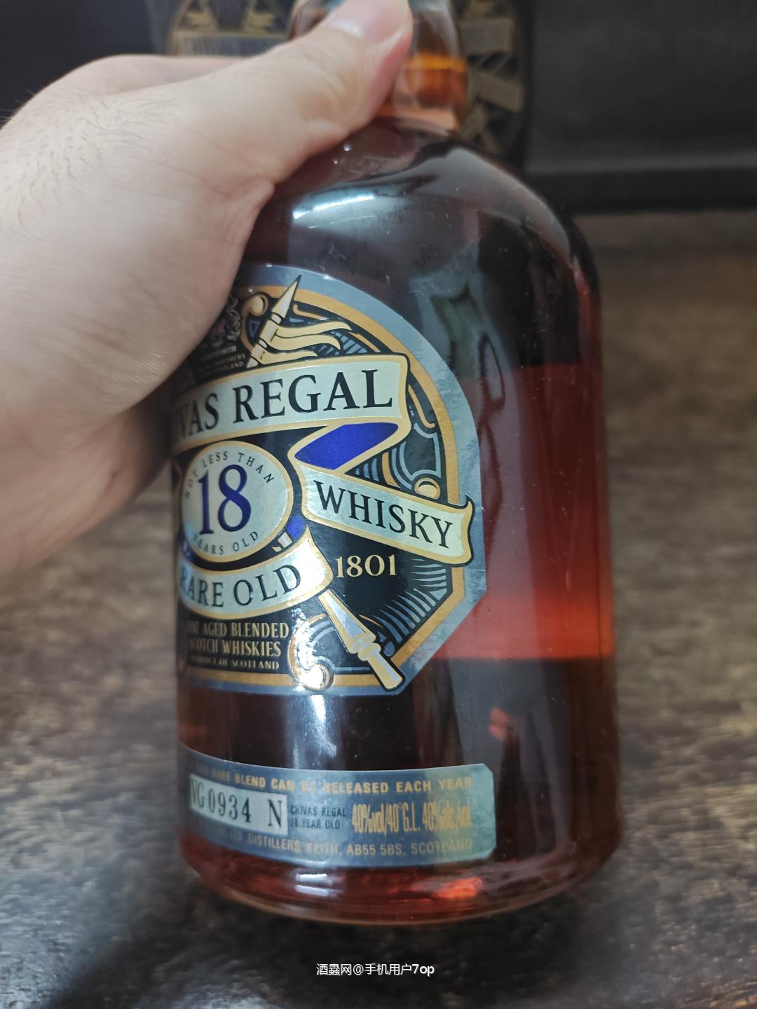 90-00年代芝华士18年，有盒