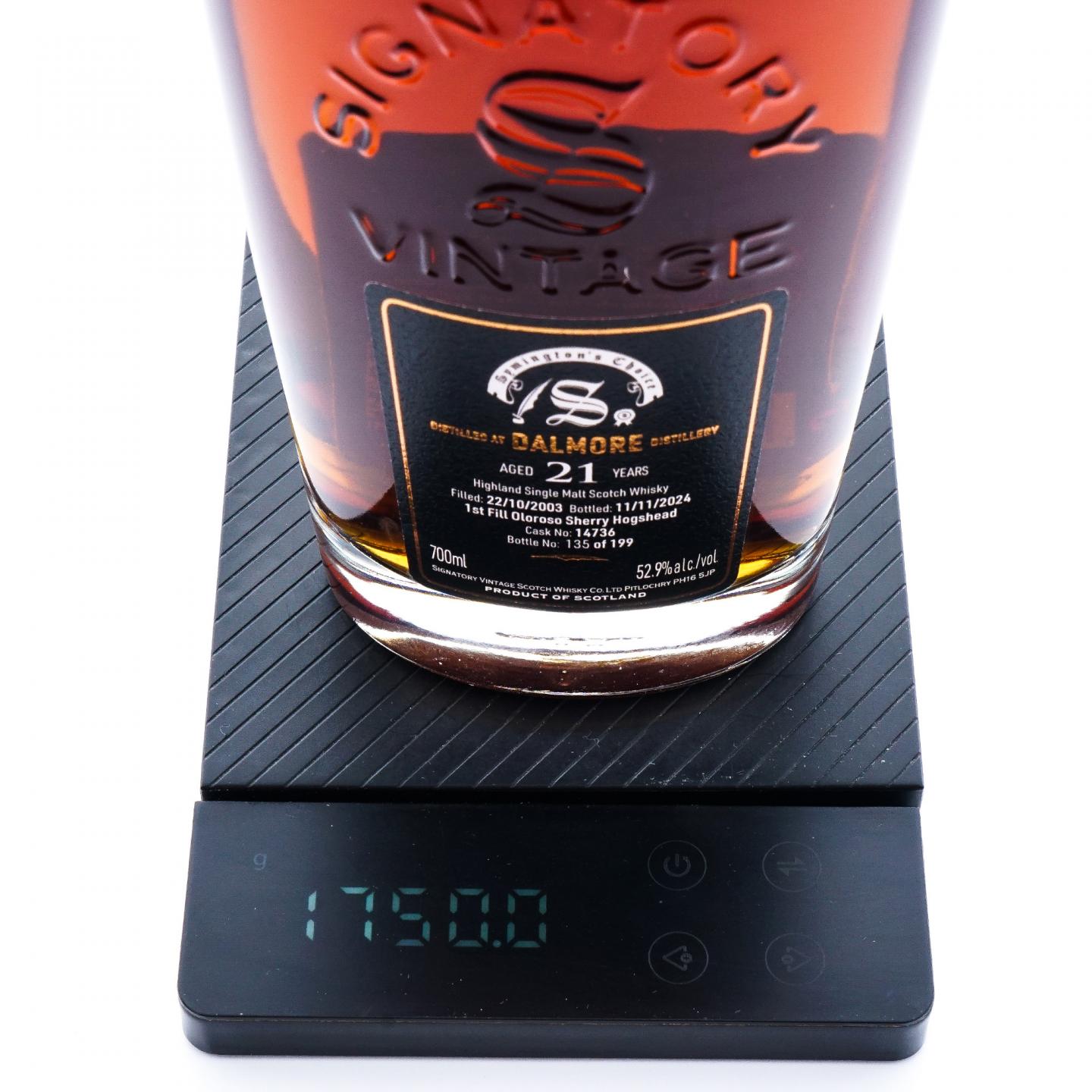 Dalmore 达尔摩 21年 2003-2024 雪莉桶#14736 SV 桶强