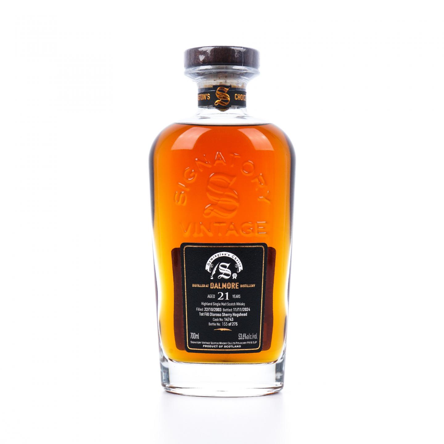 Dalmore 达尔摩 21年 2003-2024 SV 雪莉桶#14743