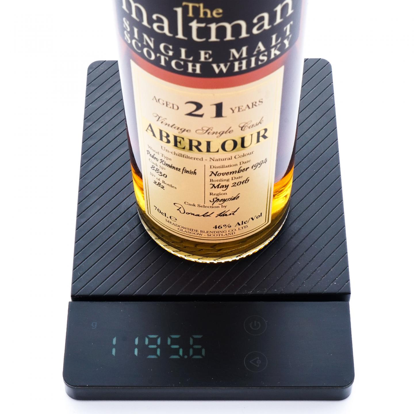 Aberlour 雅伯莱 21年 1994-2016 MBl The Maltman