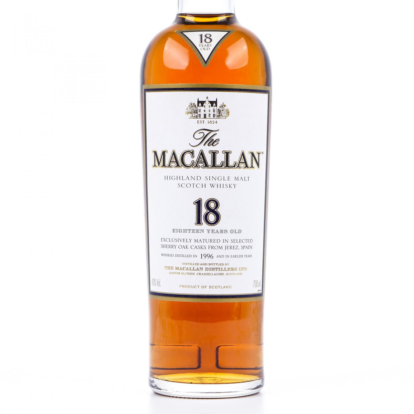 Macallan 麦卡伦 18年 1996 雪莉桶 43%Vol.