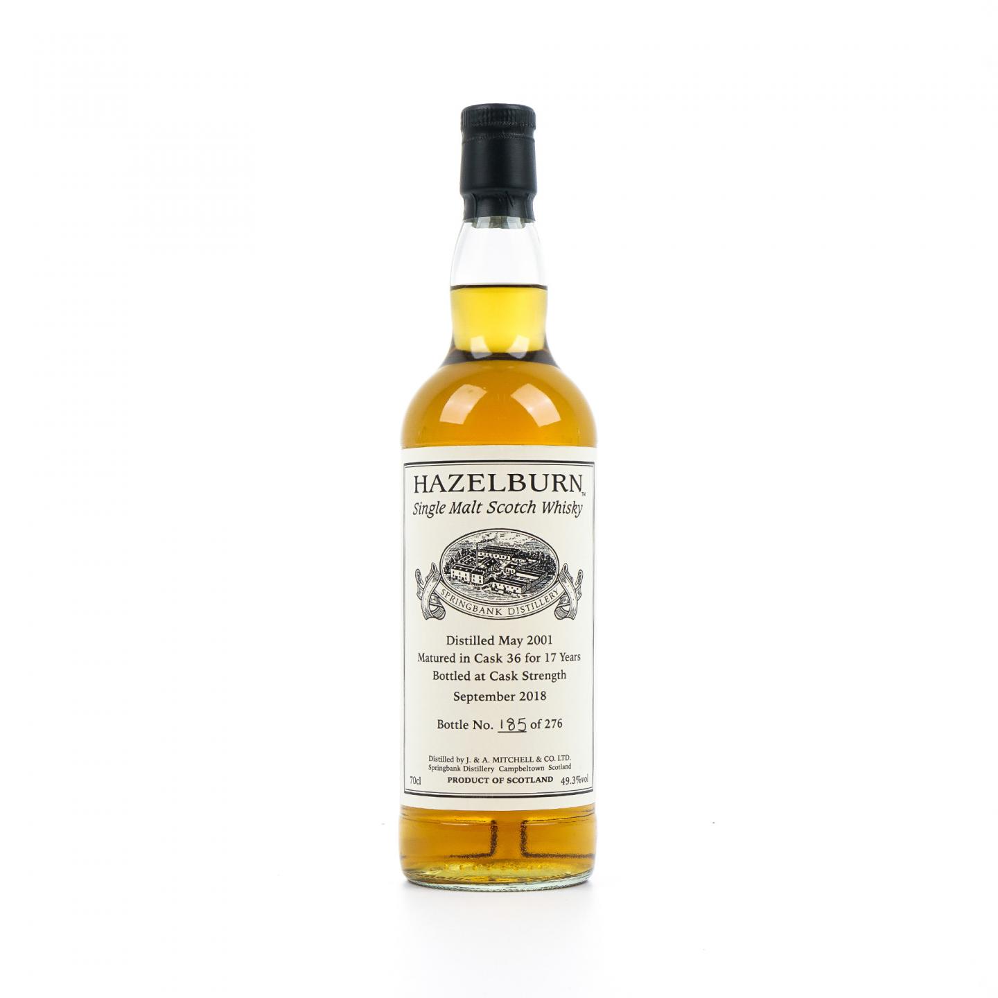 Hazelburn 哈索本 17年 2001-2018 桶强 私人桶