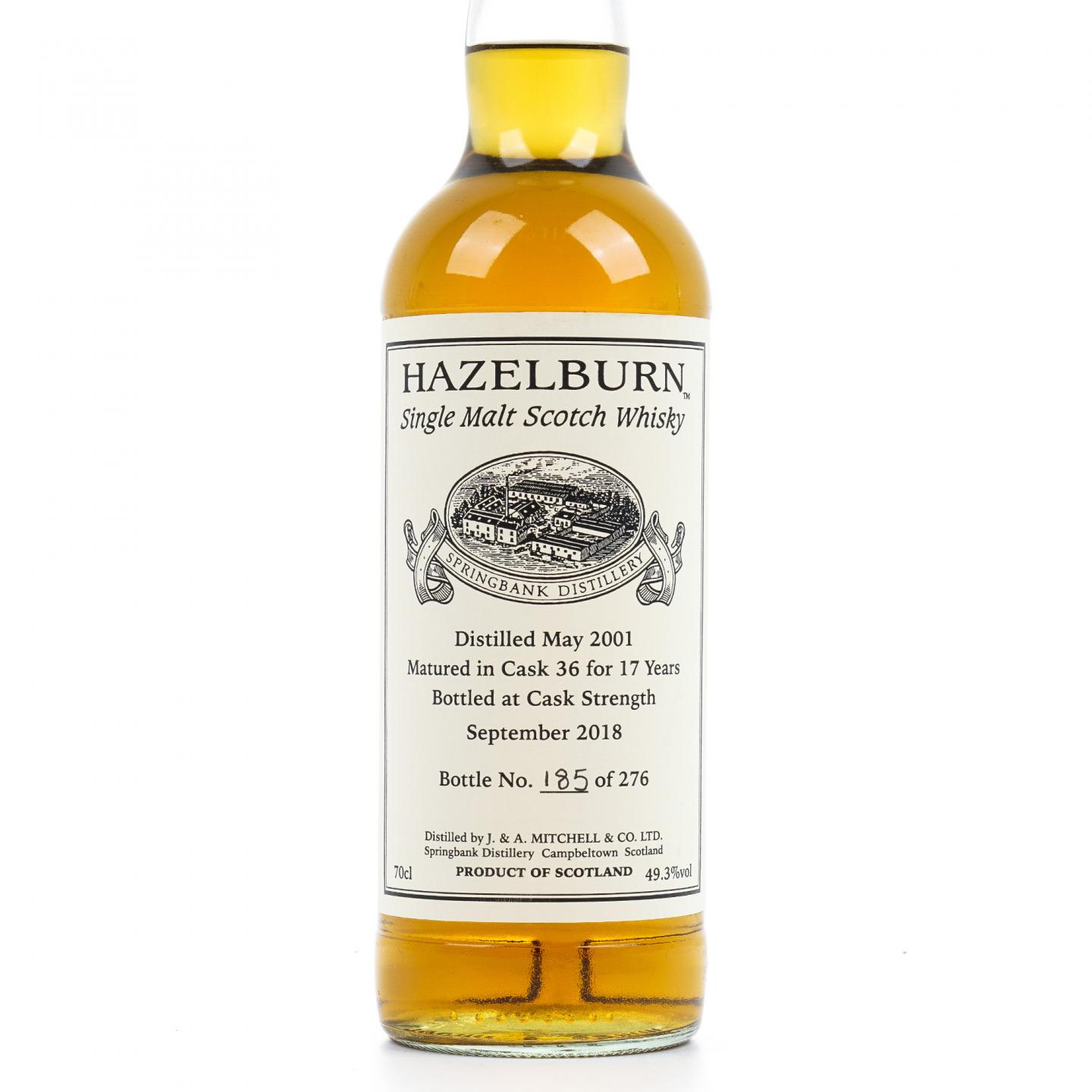 Hazelburn 哈索本 17年 2001-2018 桶强 私人桶