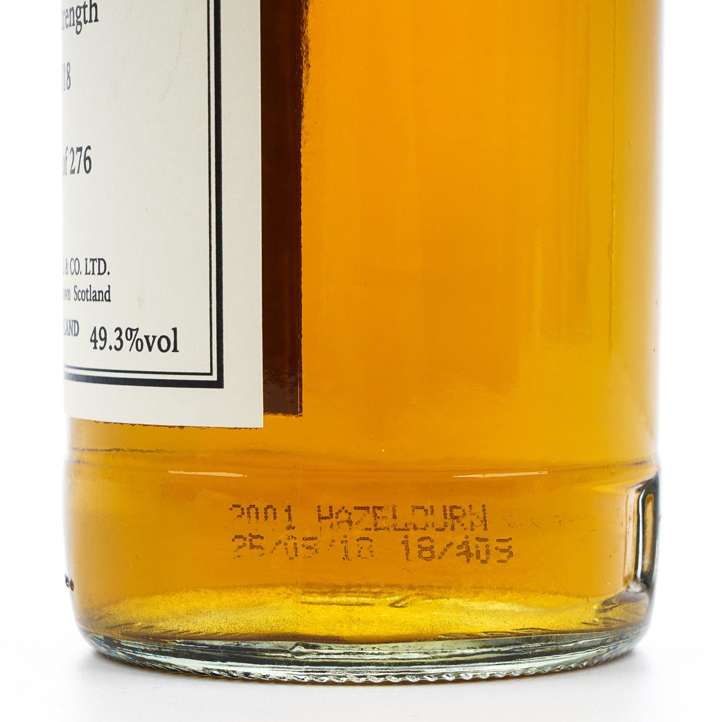 Hazelburn 哈索本 17年 2001-2018 桶强 私人桶