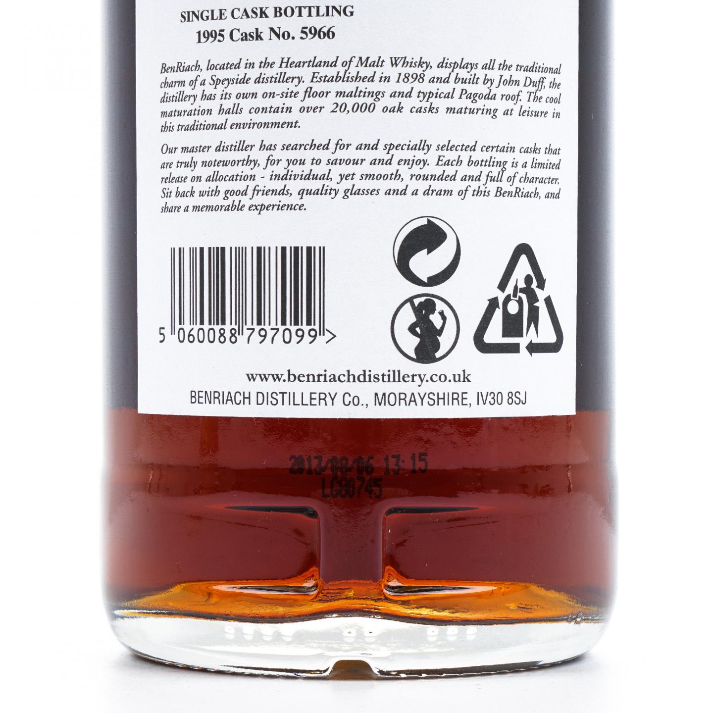 BenRiach 本利亚克 17年 1995-2013 波特单桶#5966