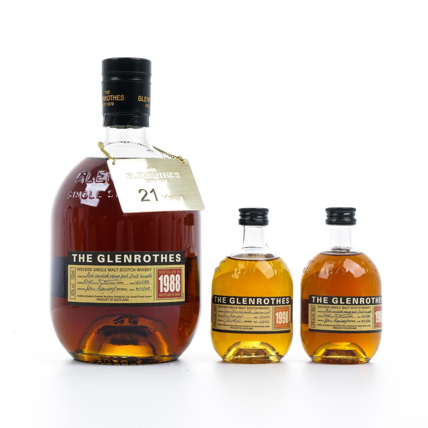 Glenrothes 格兰路思 1988/1998 3瓶组 700ml/100ml*2 非原盒