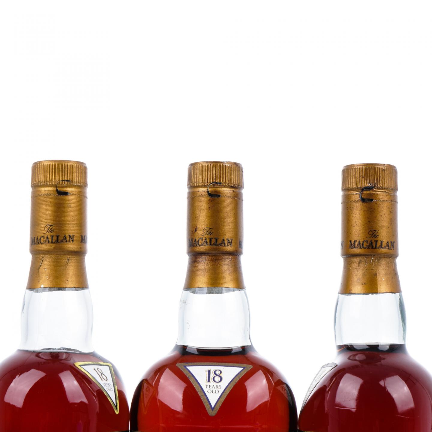 Macallan 麦卡伦 18年 1990/1991/1992 雪莉桶 3瓶组