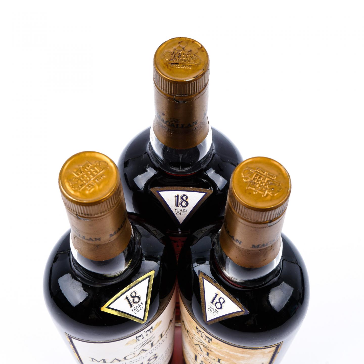 Macallan 麦卡伦 18年 1990/1991/1992 雪莉桶 3瓶组
