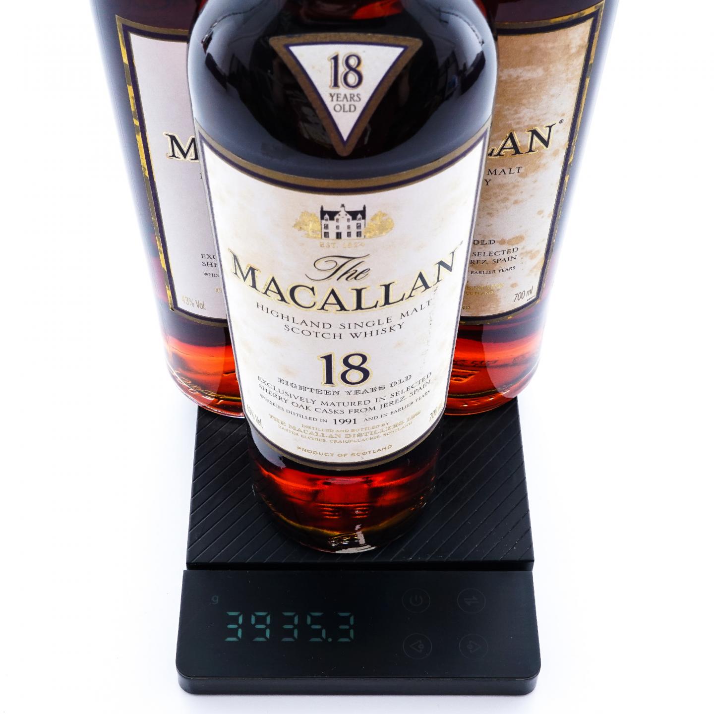 Macallan 麦卡伦 18年 1990/1991/1992 雪莉桶 3瓶组