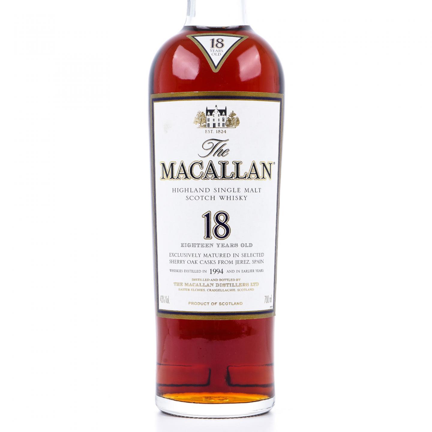 Macallan 麦卡伦 18年 1994 雪莉桶